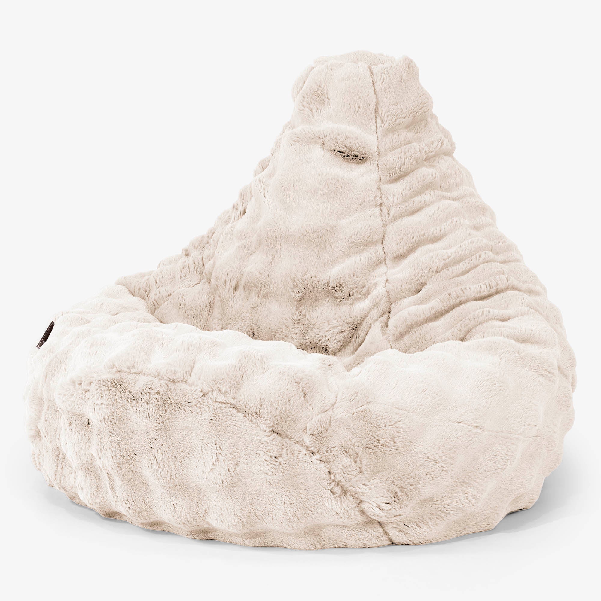 Gaming Sitzsack Sessel - Bubble Pelz Creme - Image 2