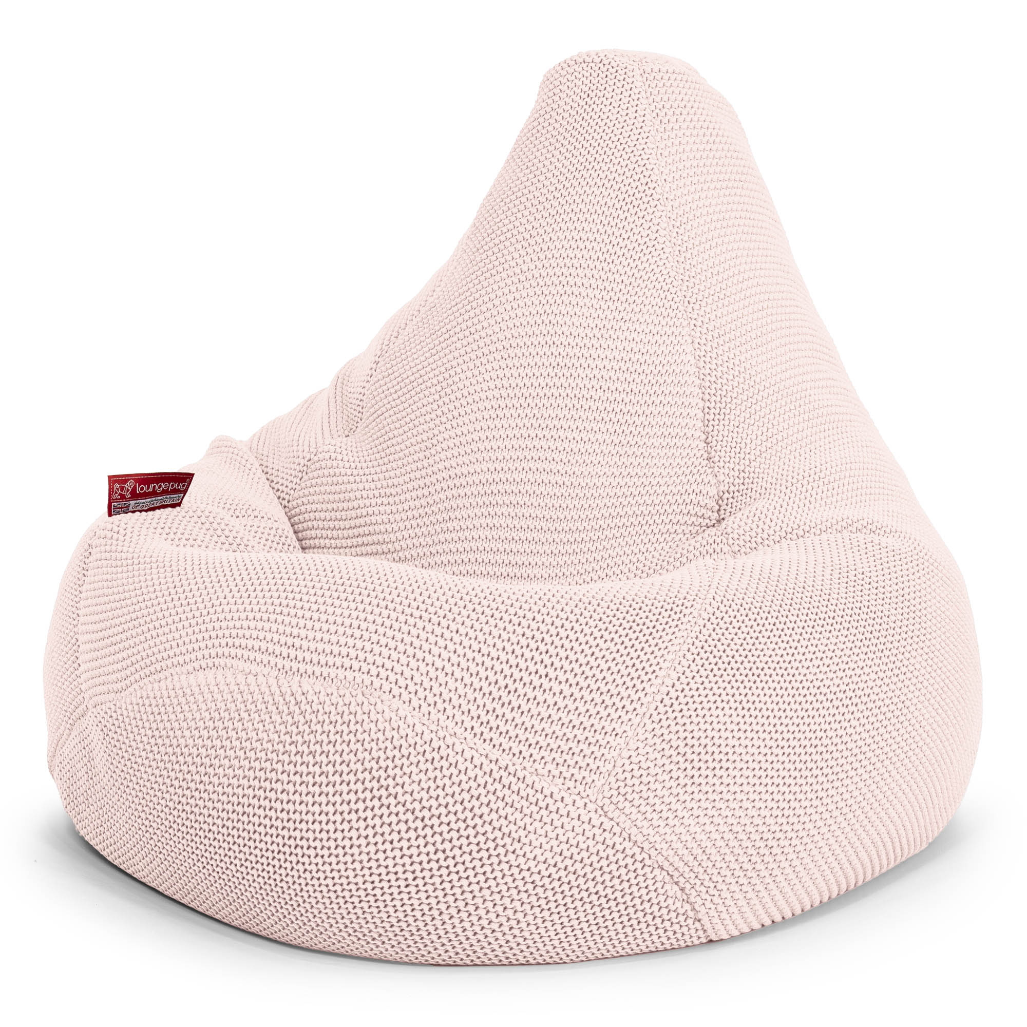Gaming Sitzsack Sessel - Ellos Grobgestrickt Baby Pink - Image 2