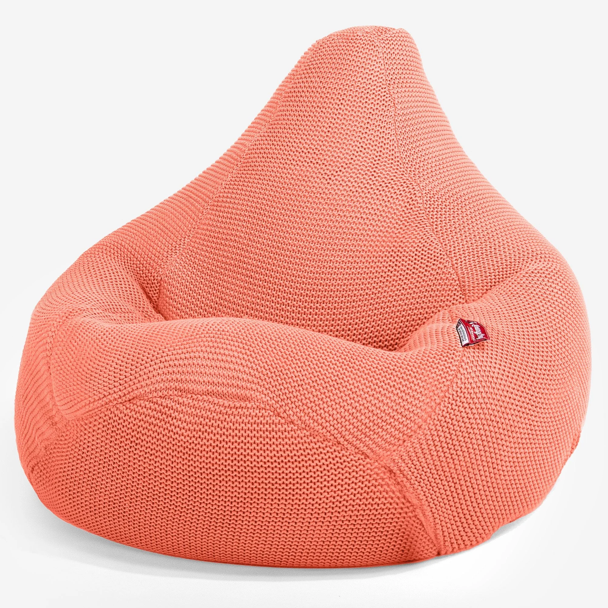 Gaming Sitzsack Sessel - Ellos Grobgestrickt Koralle - Image 2
