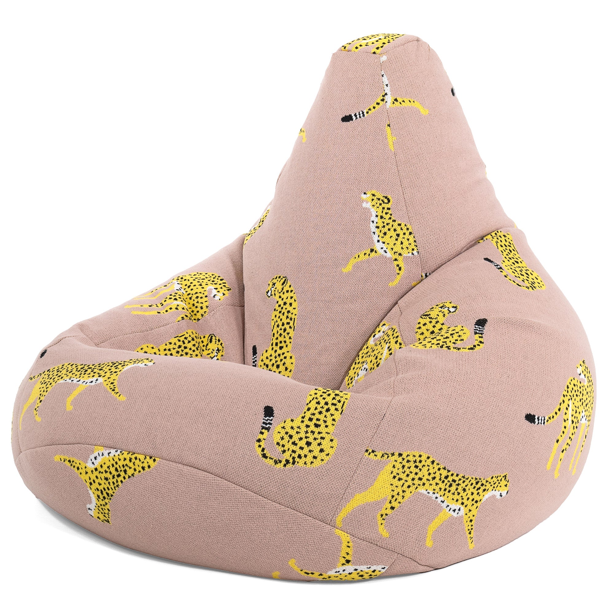 Gaming Sitzsack Sessel - Gestrickte Gepard Pink - Image 2