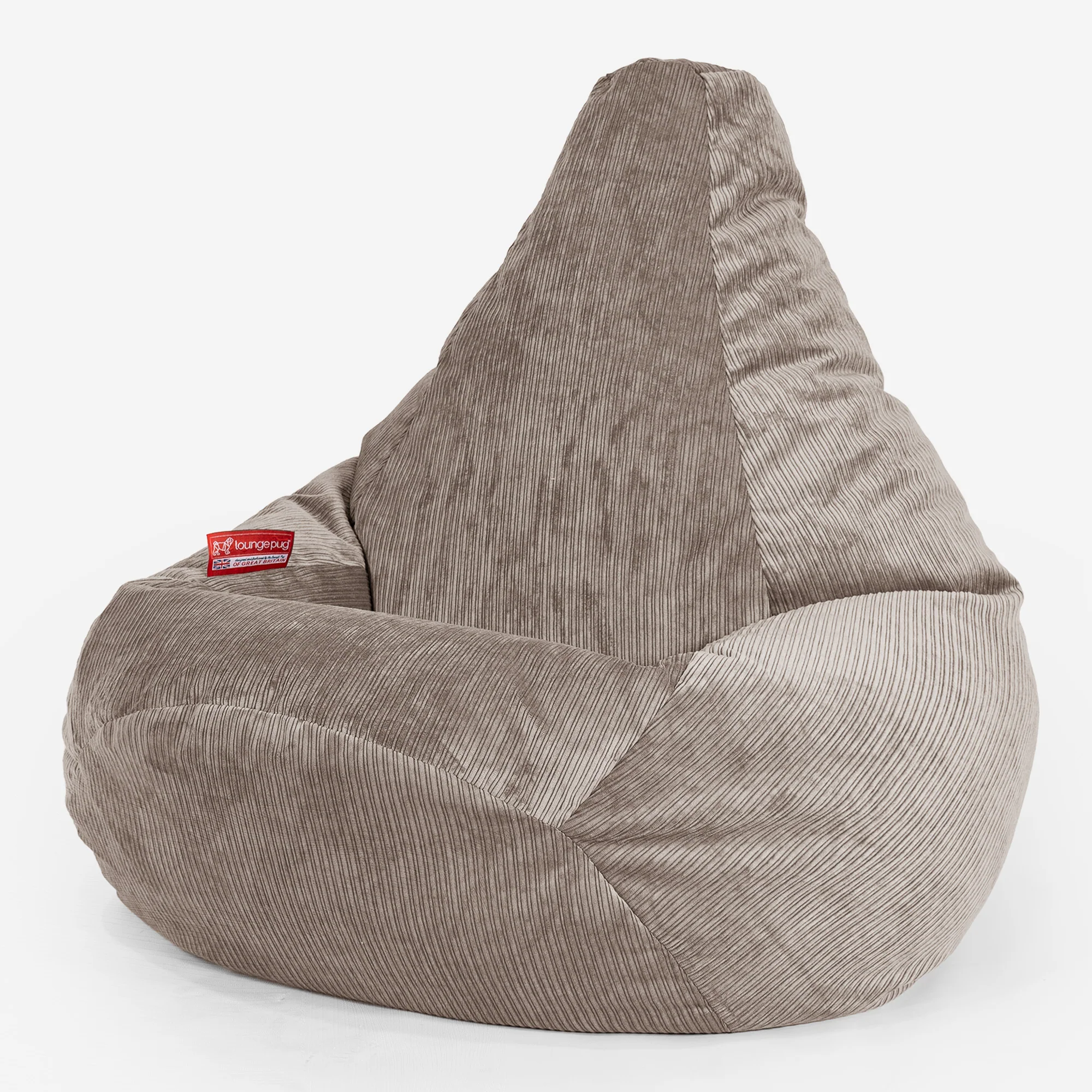 Gaming Sitzsack Sessel - Nadelstreifencord Nerzfarben - Image 2