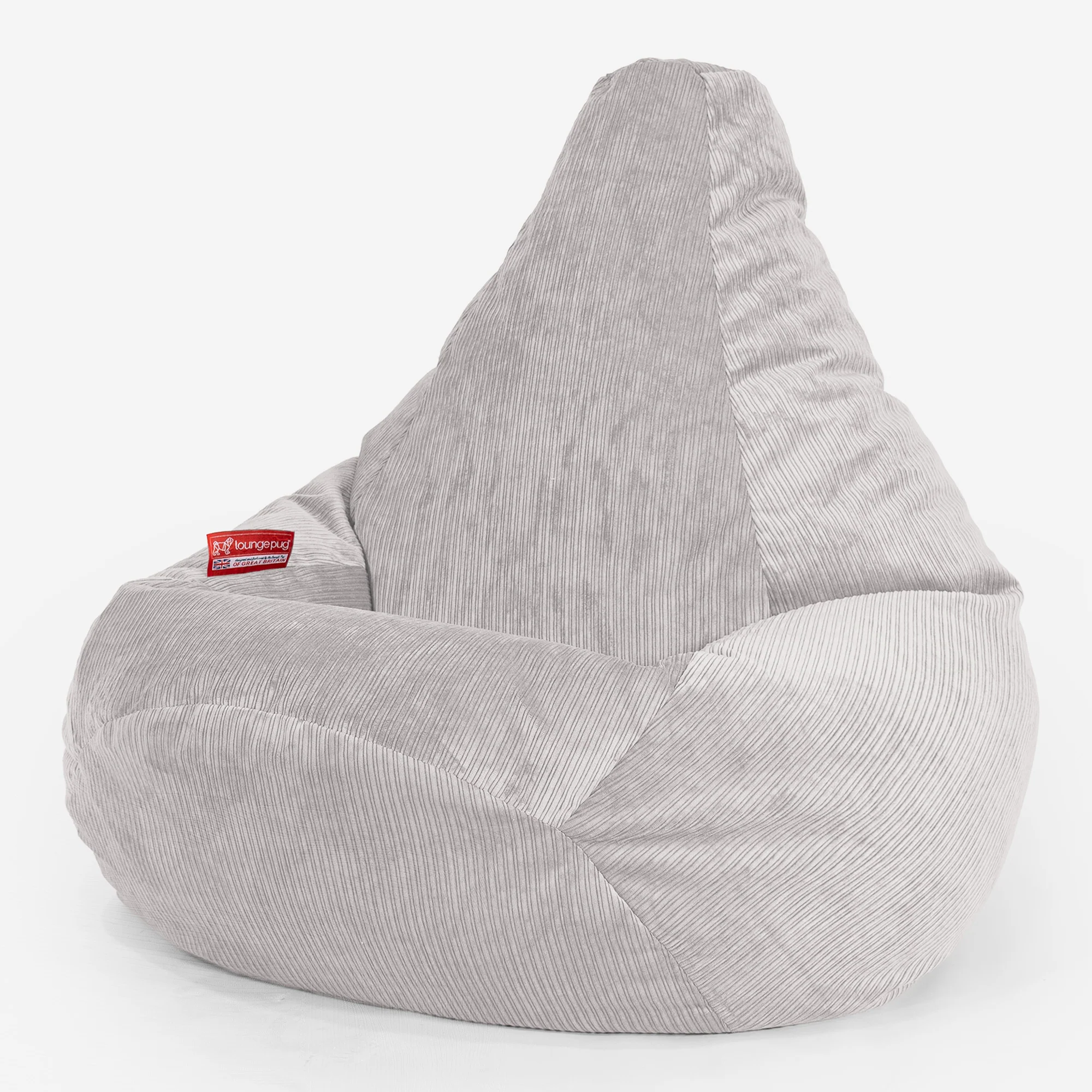 Gaming Sitzsack Sessel - Nadelstreifencord Stein - Image 2