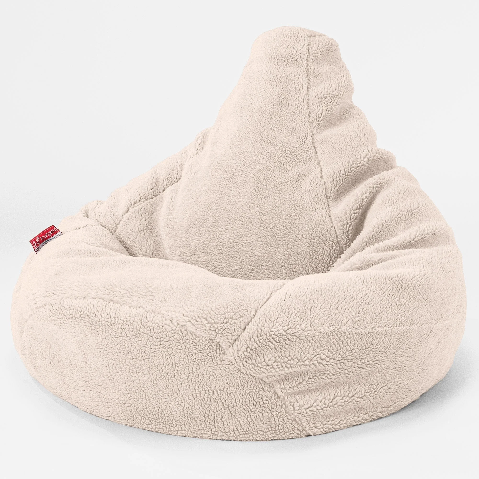 Gaming Sitzsack Sessel - Teddy Kunstfell Creme - Image 2