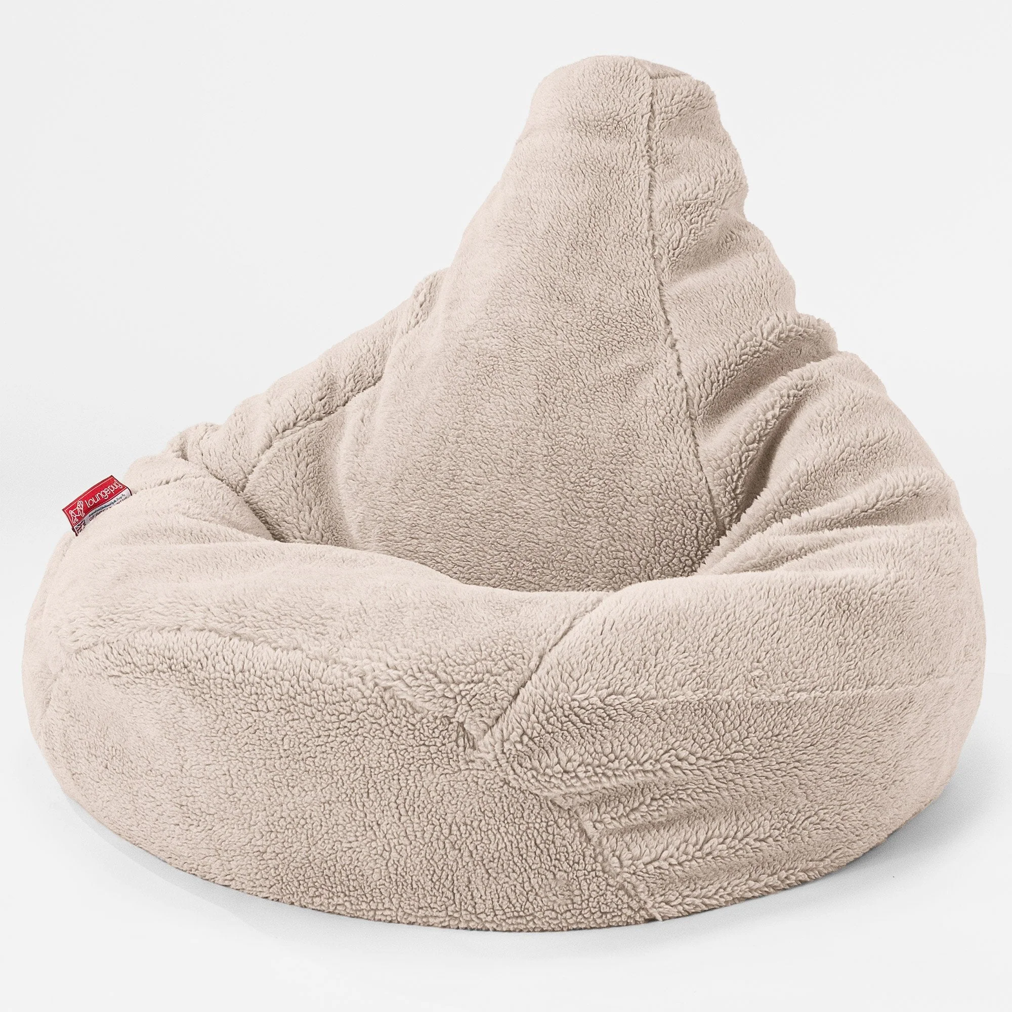 Gaming Sitzsack Sessel - Teddy Kunstfell Nerzfarben - Image 2