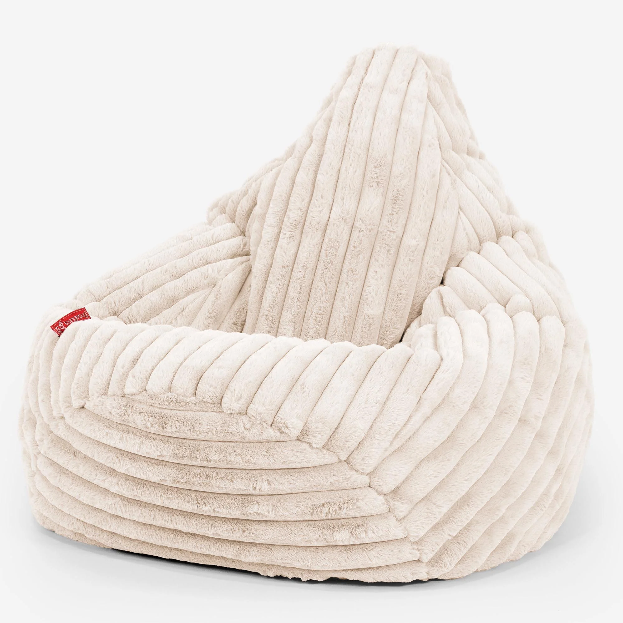 Gaming Sitzsack Sessel - Ultra Plüsch Cord Creme - Image 2