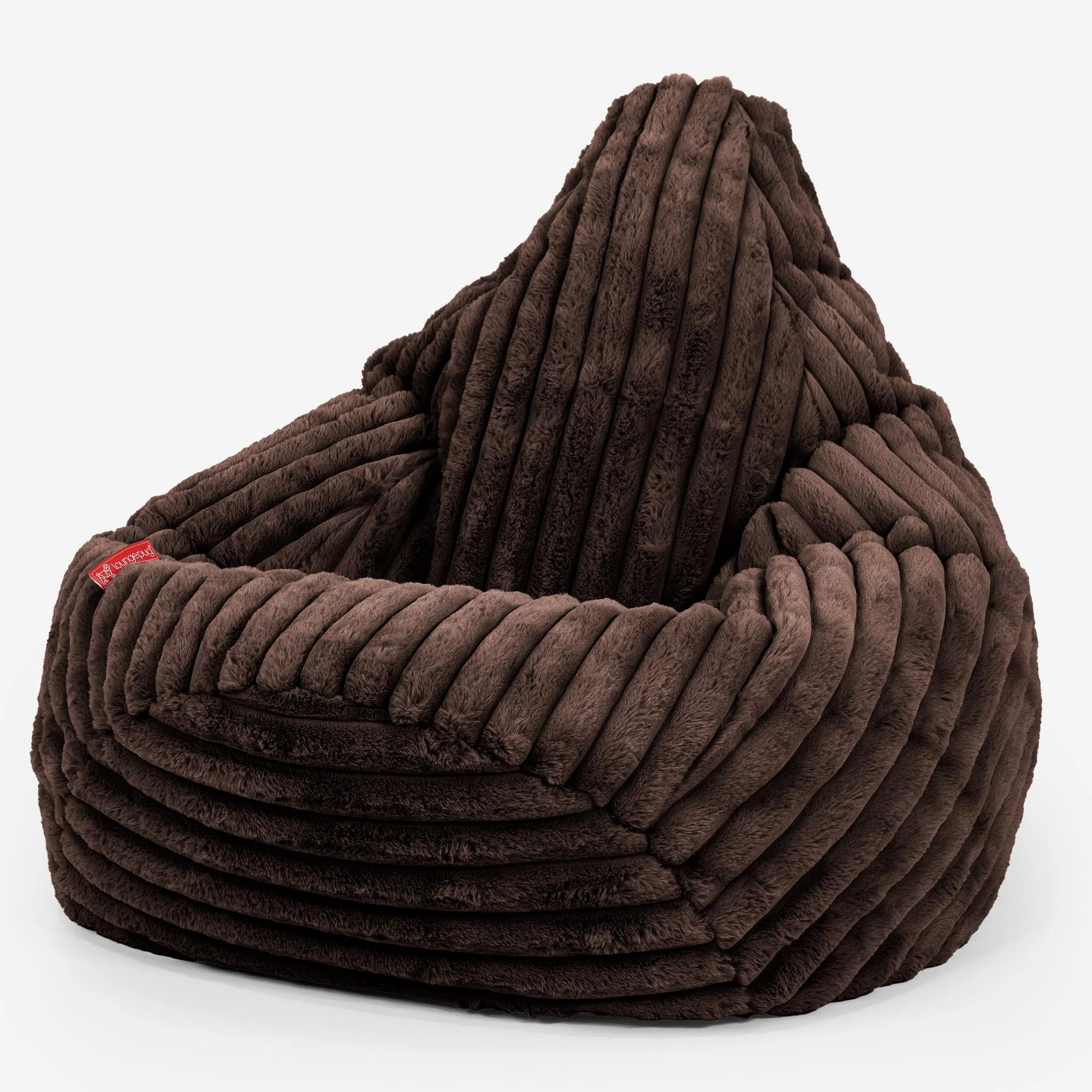 Gaming Sitzsack Sessel - Ultra Plüsch Cord Nussbraun - Image 2