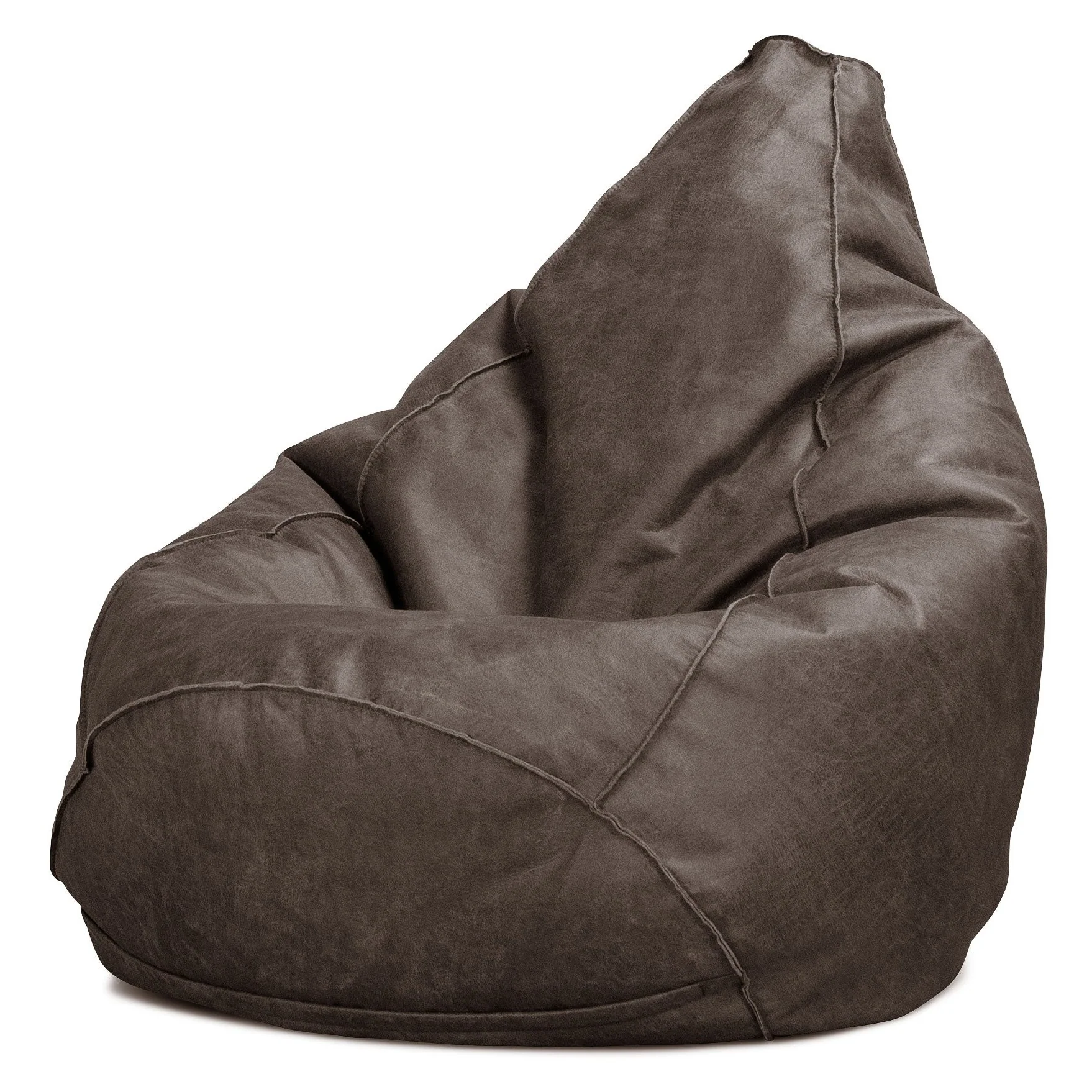 Gaming Sitzsack Sessel - Vintage Leder Schiefergrau - Image 2