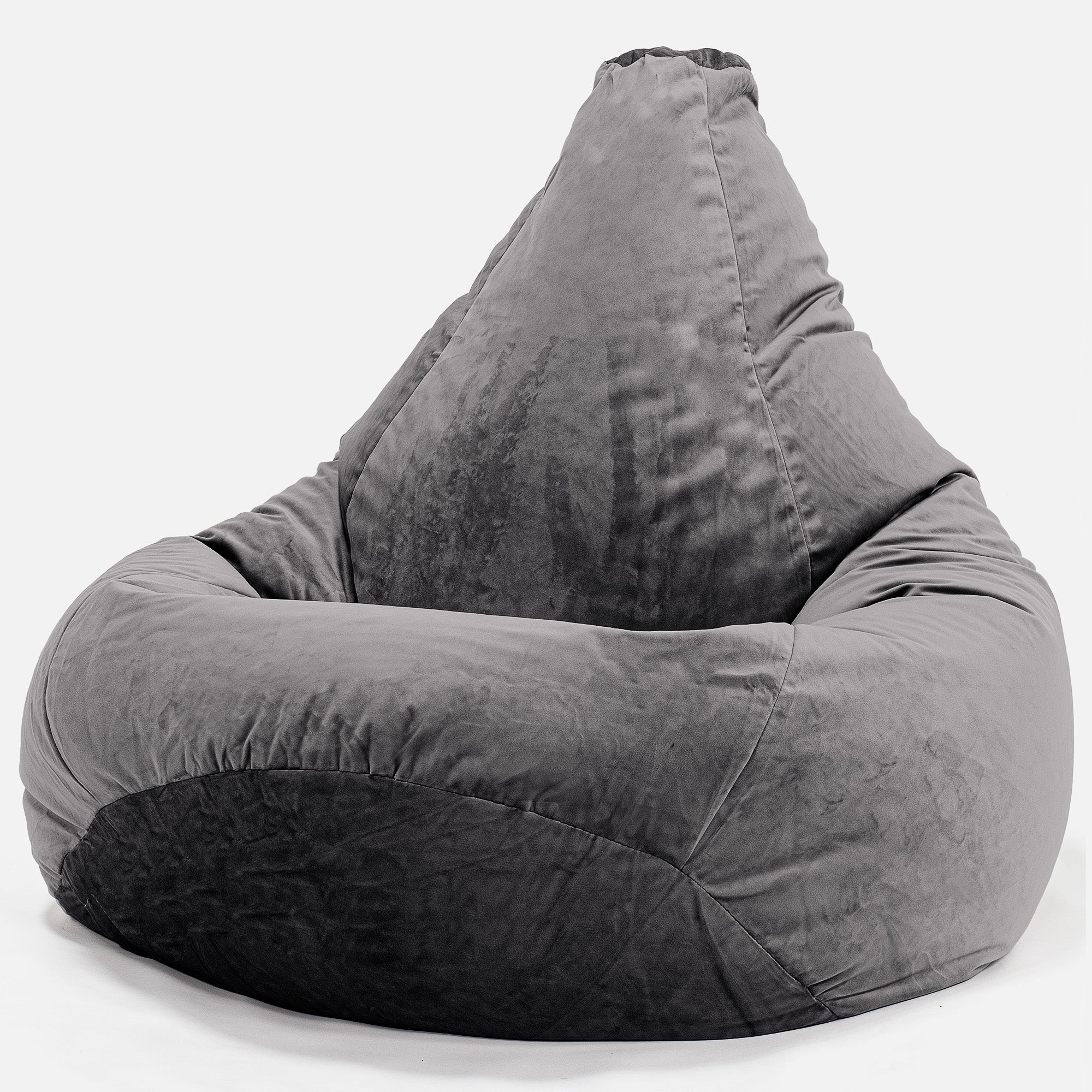 Gaming Sitzsack Sessel - Samt Schiefergrau - Image 2