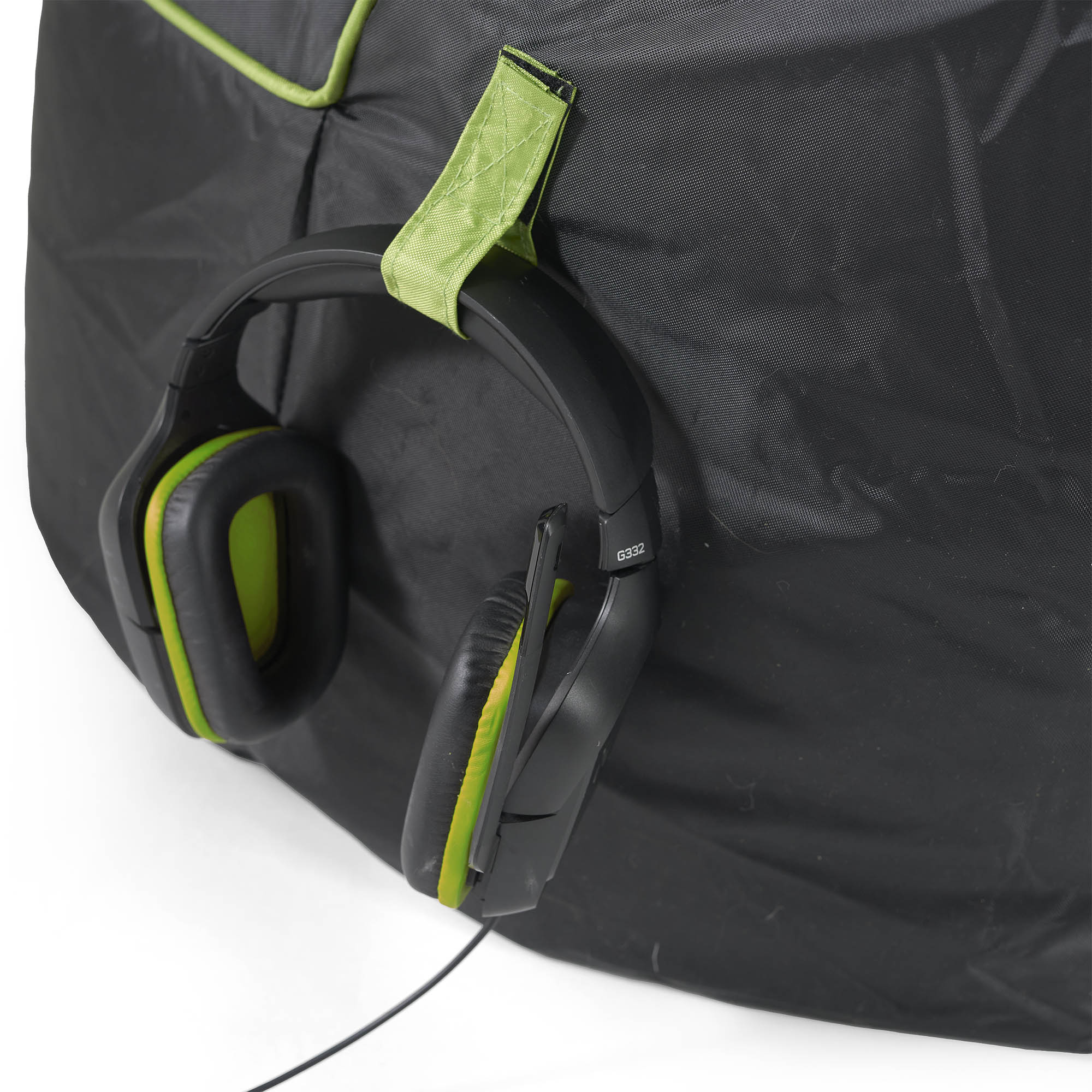 Gesteppter Gaming Sitzsack - Schwarz / Grün - Image 4