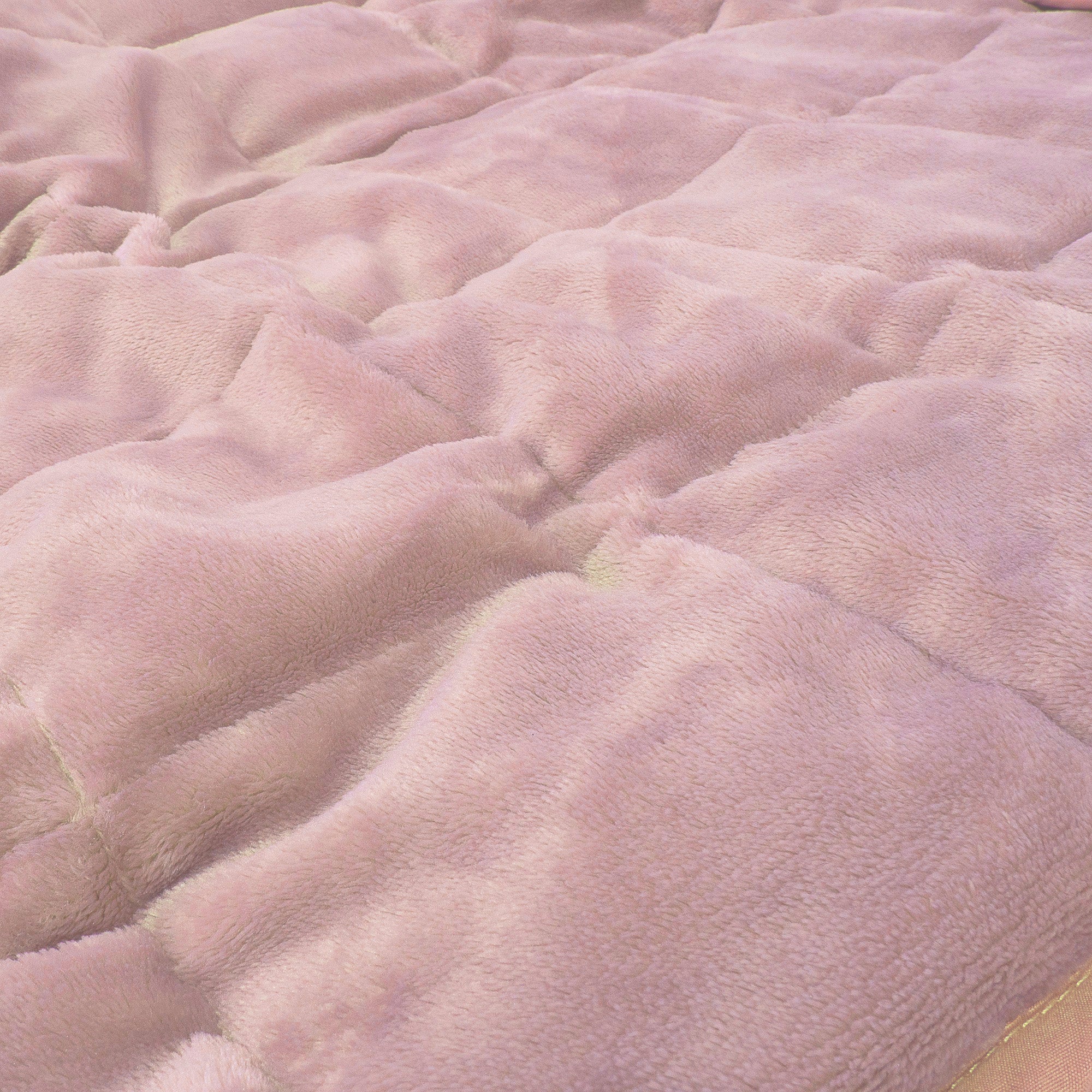 Gewichtsdecke für Erwachsene - Flanell-Fleece Blassrosa - Image 4