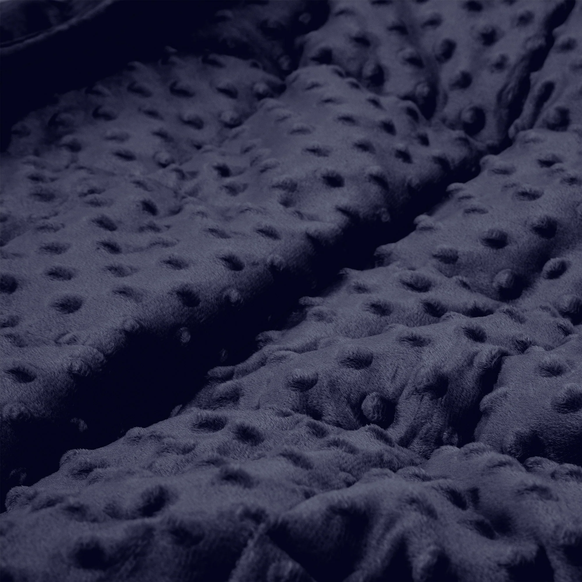 Gewichtsdecke für Erwachsene - Fleece-Gepunktet Dunkelblau - Image 4