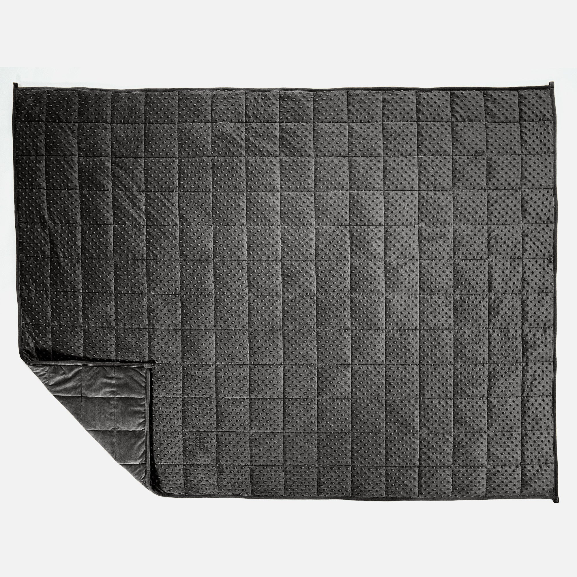 Gewichtsdecke für Erwachsene - Fleece-Gepunktet Grau - Image 3