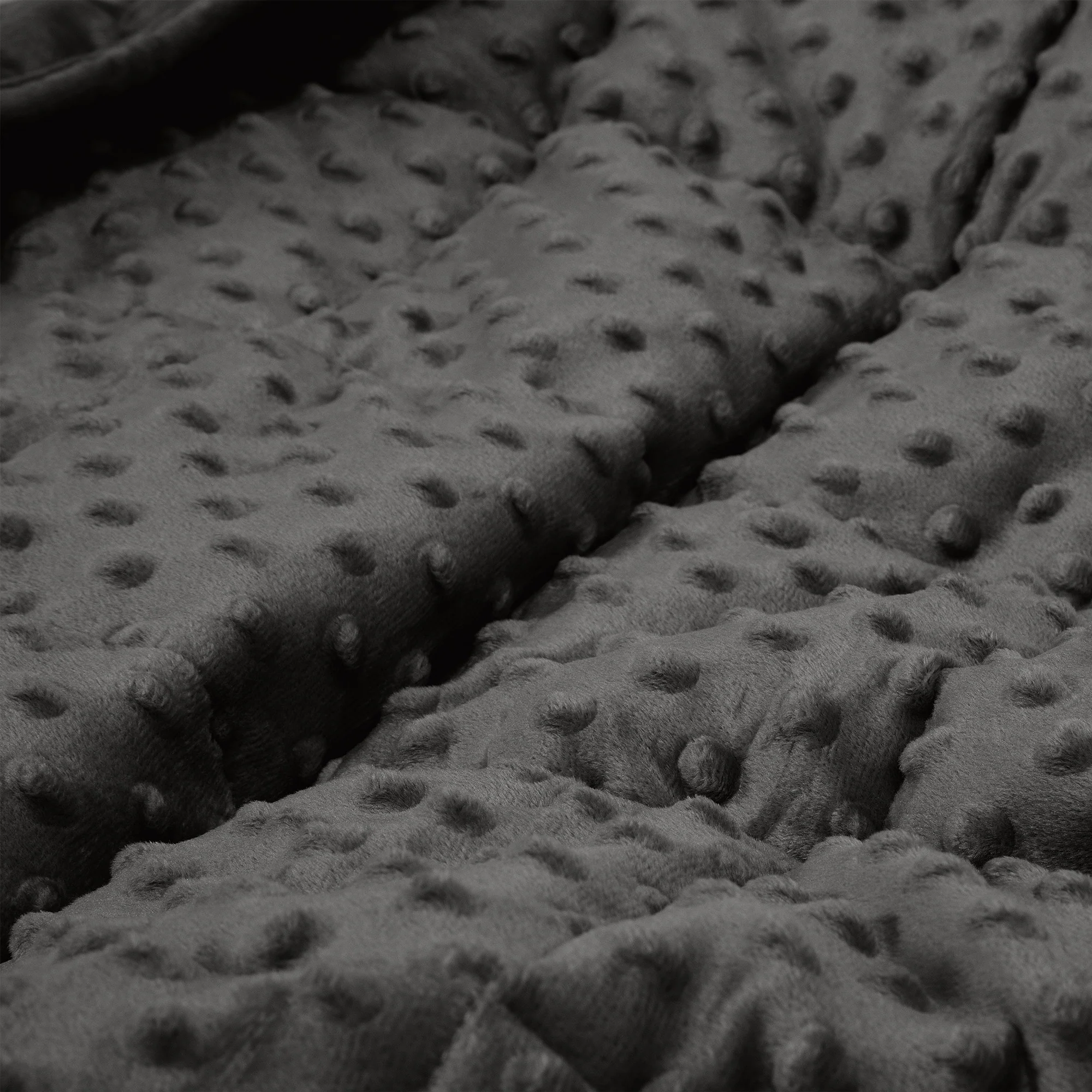 Gewichtsdecke für Erwachsene - Fleece-Gepunktet Grau - Image 4