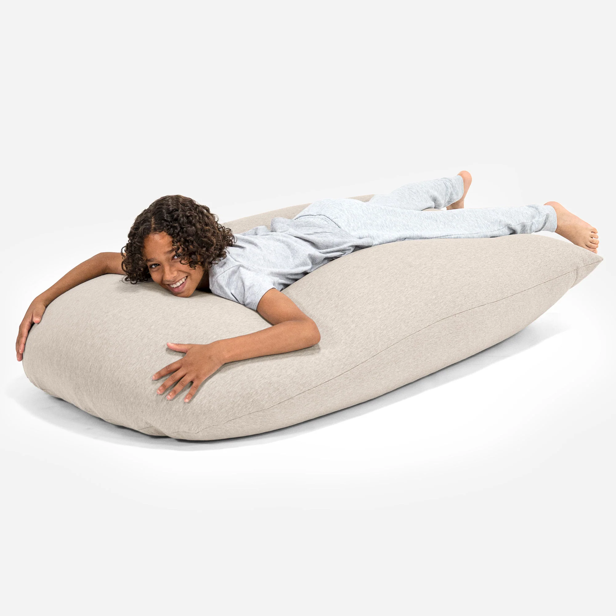 Grande XL Sitzsack - Elastische Baumwolle Nerzfarben - Image 4