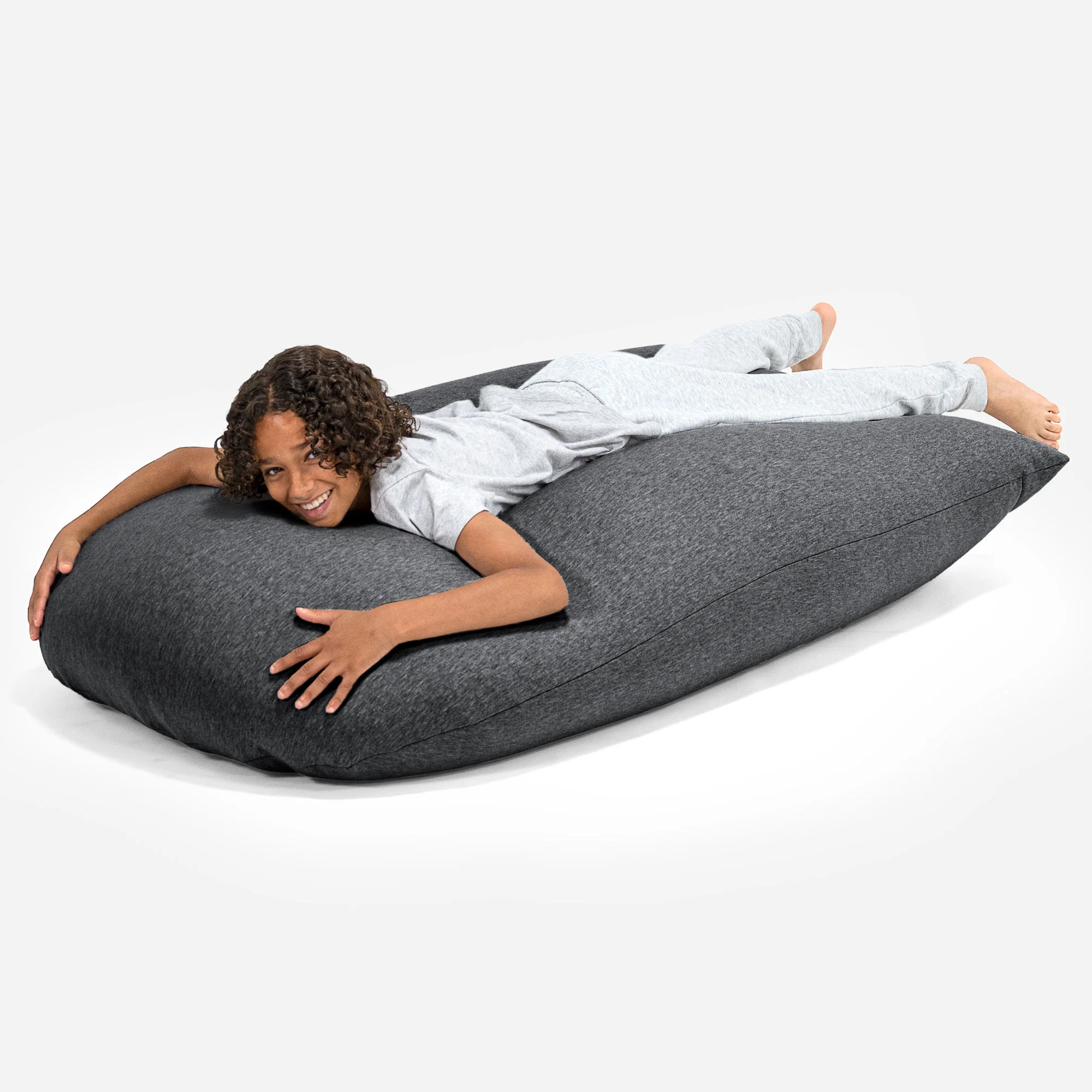Grande XL Sitzsack - Elastische Baumwolle Schiefergrau - Image 4