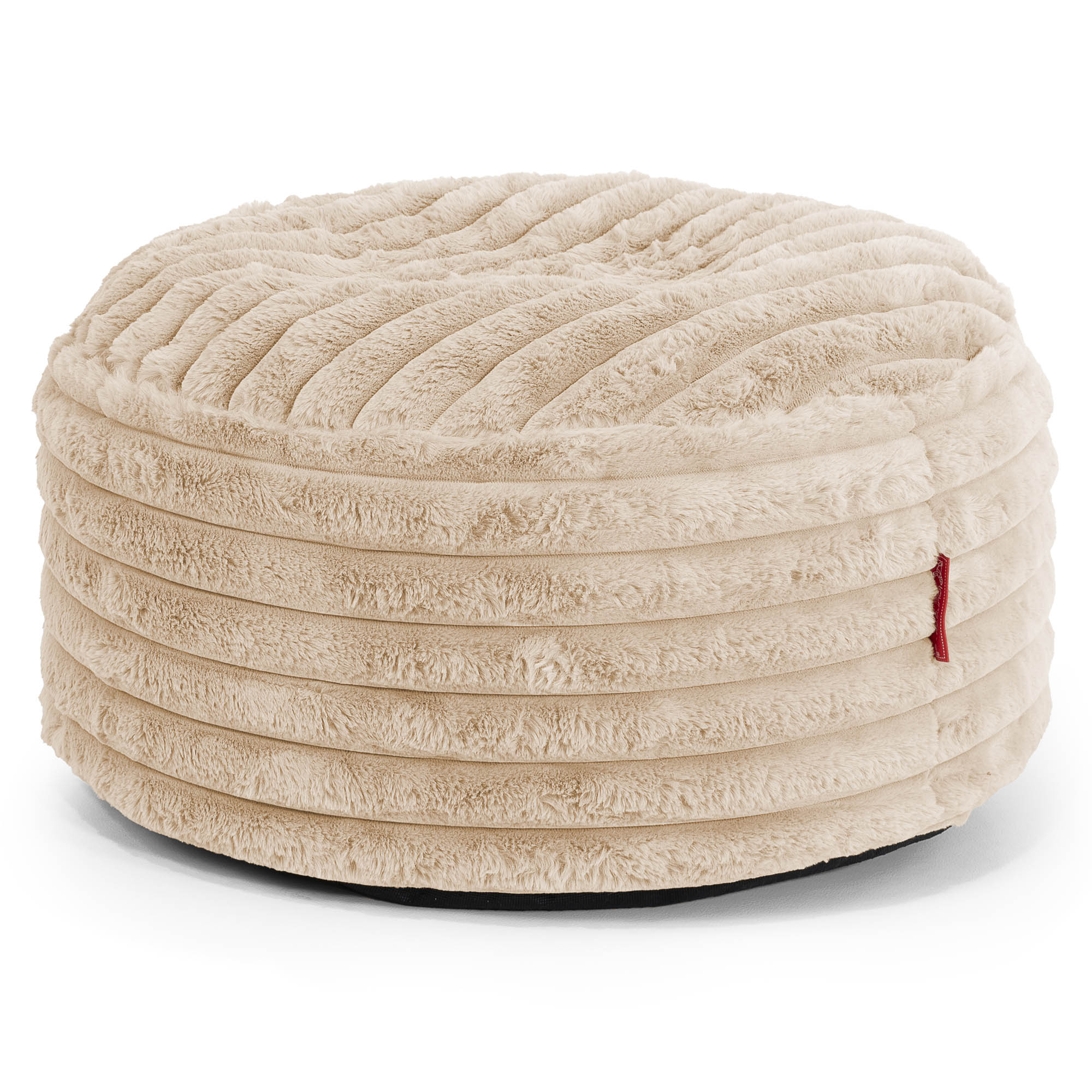 Großer runder Fußhocker Ersatz Bezug - Ultra Plüsch Cord - Image 6
