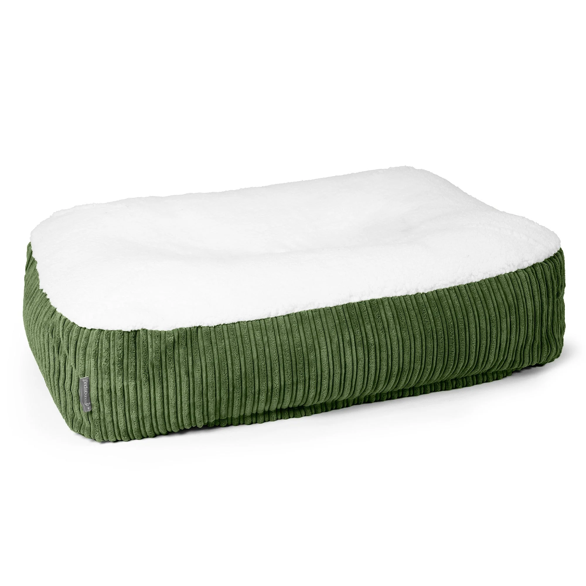 Großes Slouchy Hundebett Ersatz Bezug - Sherpa & Cord - Image 2