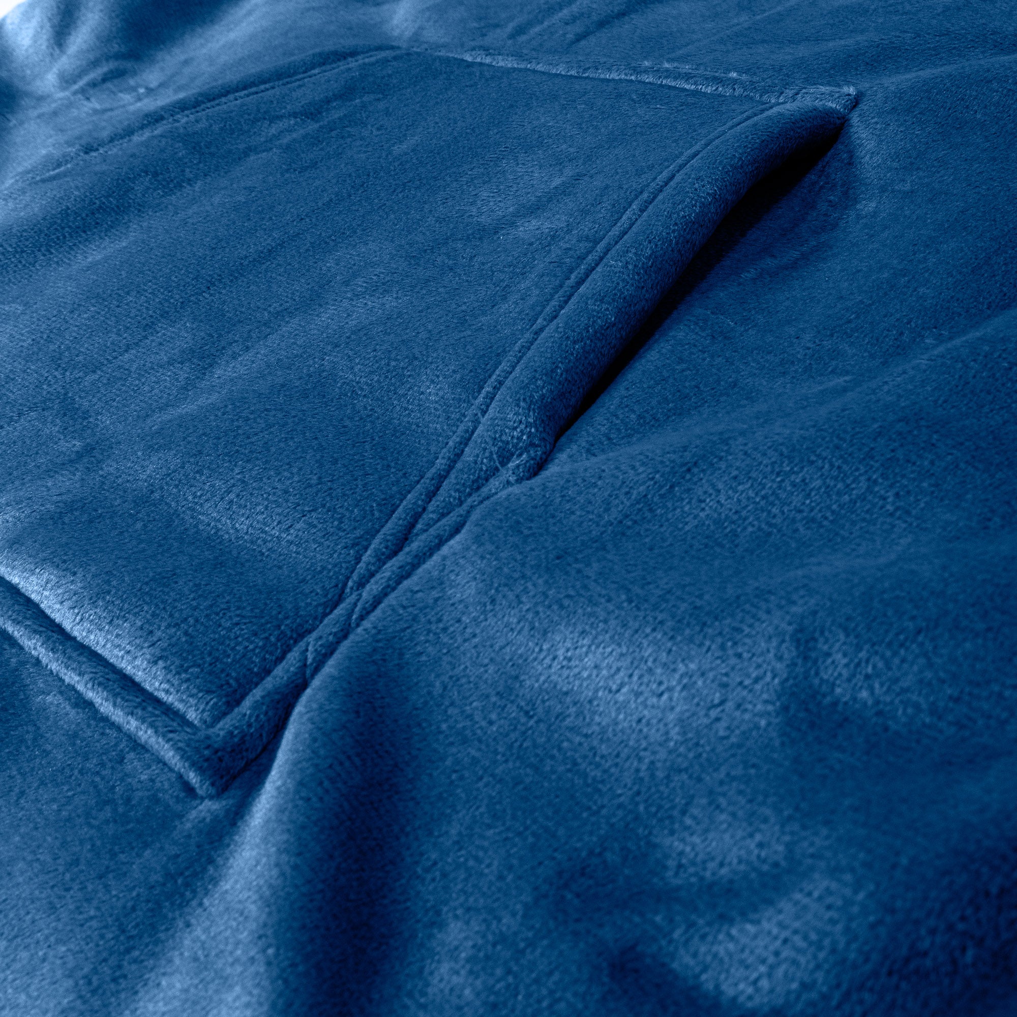 Hoodie Decke für Erwachsene - Fleece Dunkelblau - Image 4