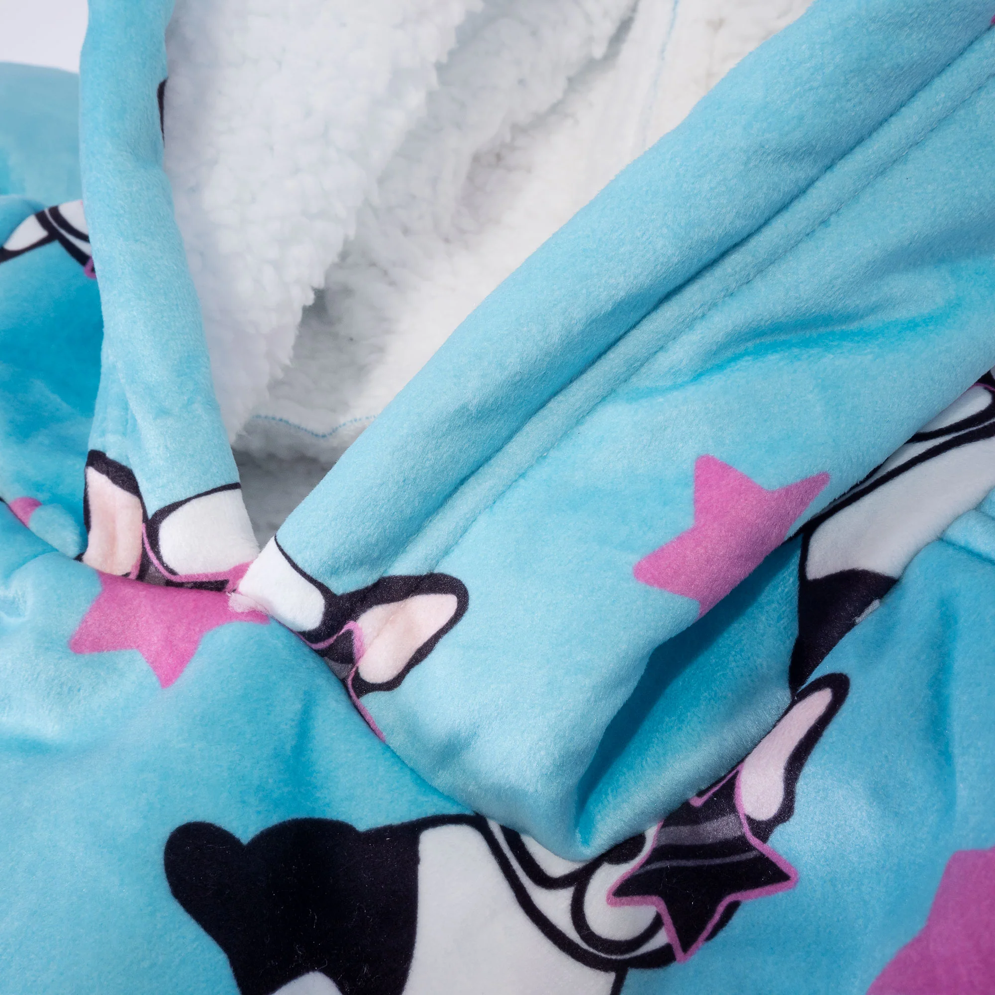 Hoodie Decke für Erwachsene - Fleece Mops - Image 6