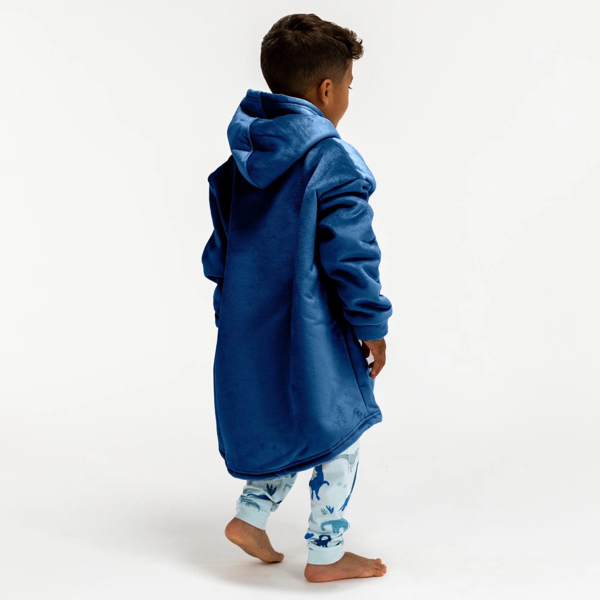 Hoodie Decke für Kinder - Fleece Dunkelblau - Image 4