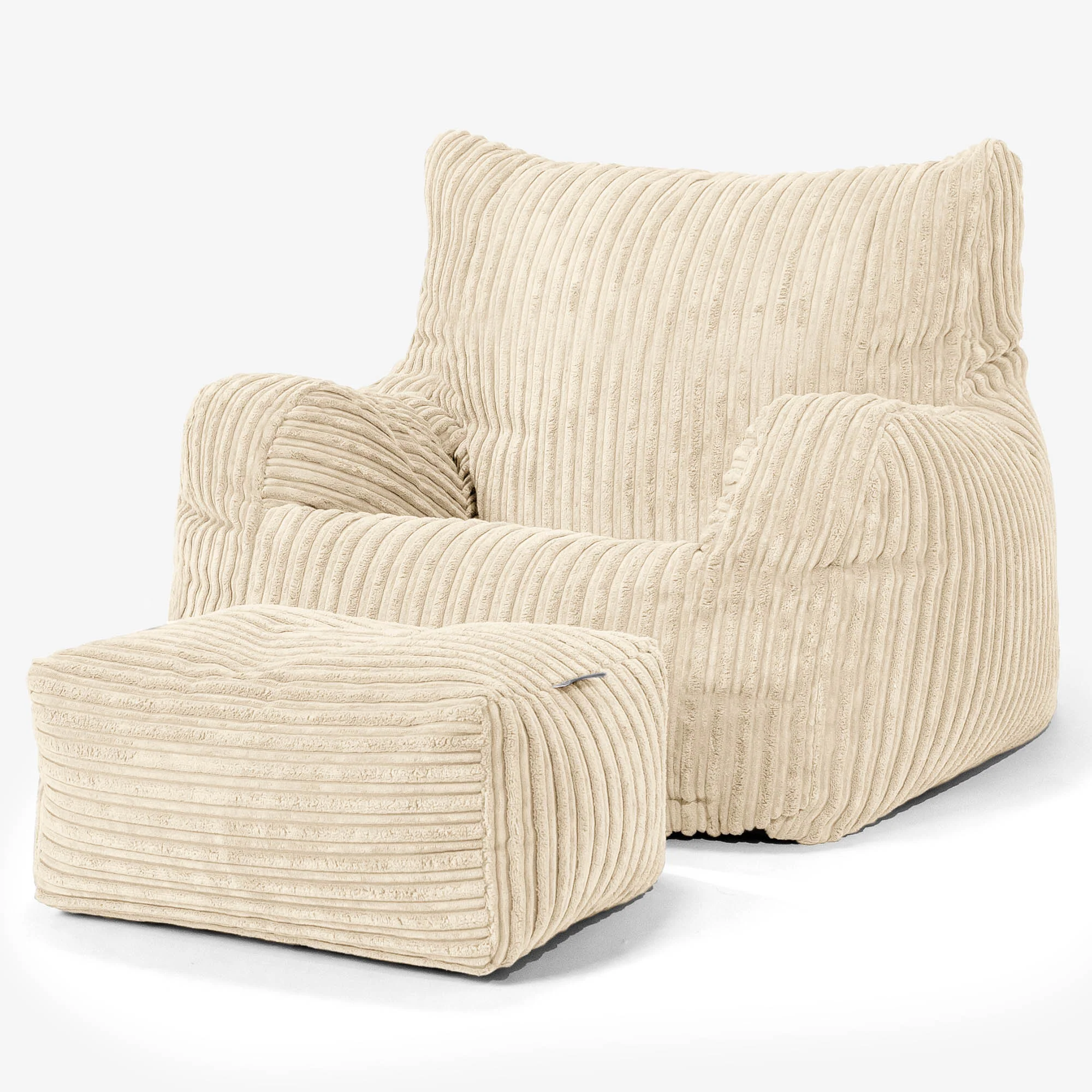 Josephine Sitzsack Ohrensessel - Cord Creme - Image 2