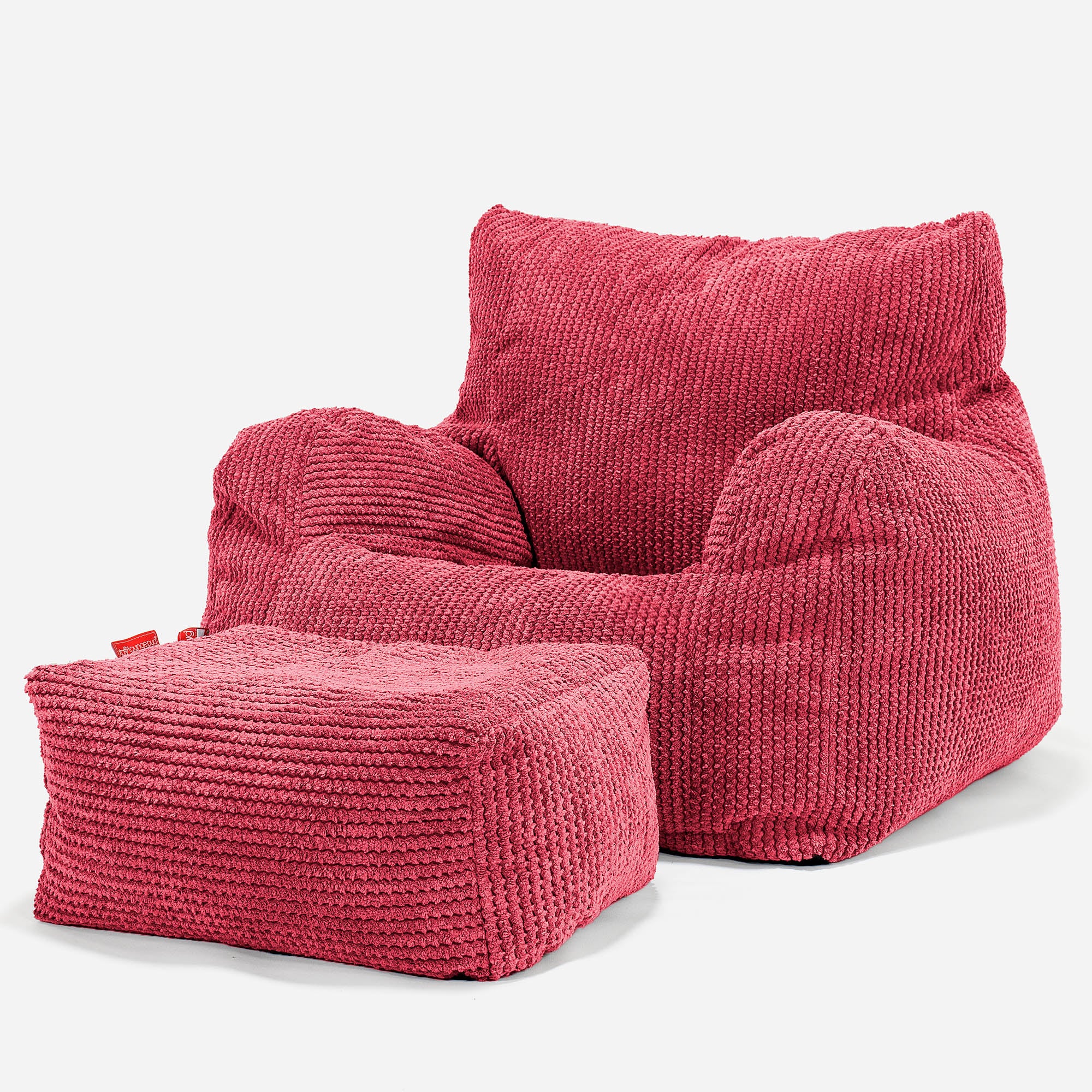 Josephine Sitzsack Ohrensessel - Pom-Pom Pastellrot - Image 2