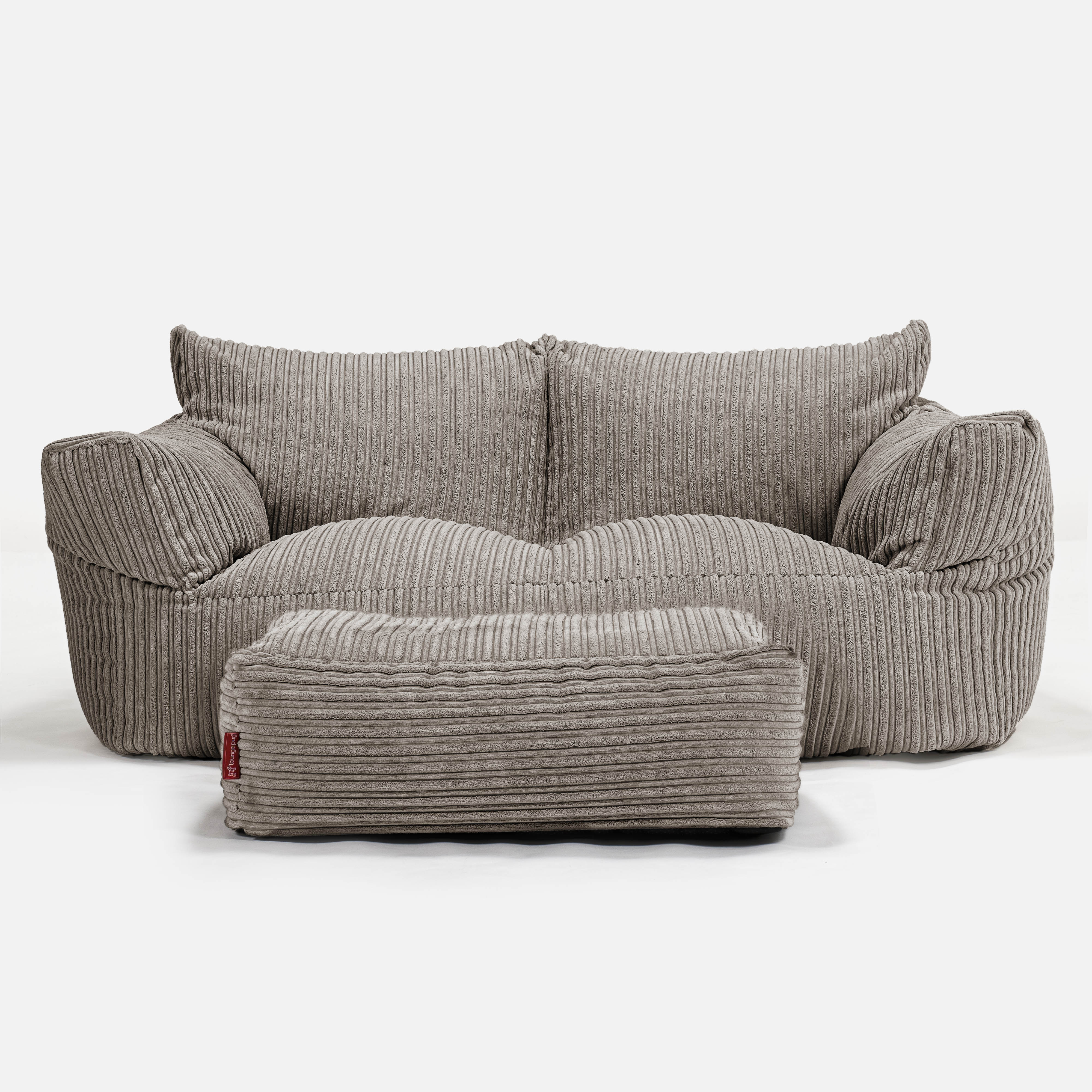 Josephine Sitzsack Sofa - Cord Beigegrau - Image 2