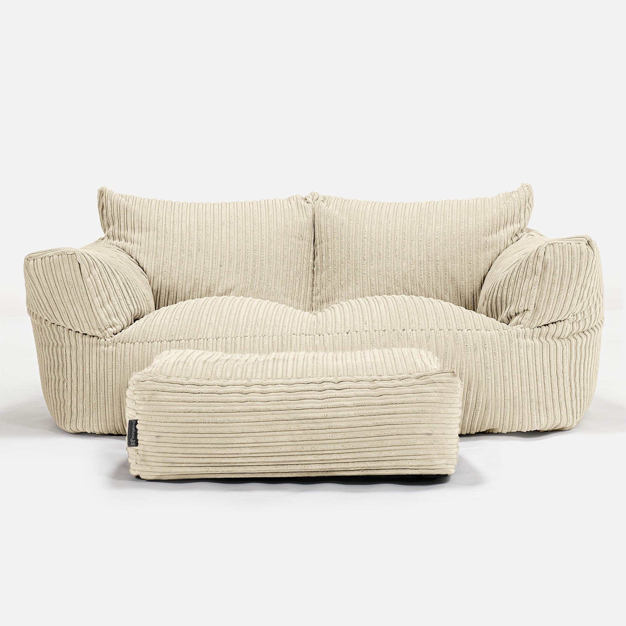 Josephine Sitzsack Sofa - Cord Creme - Image 2