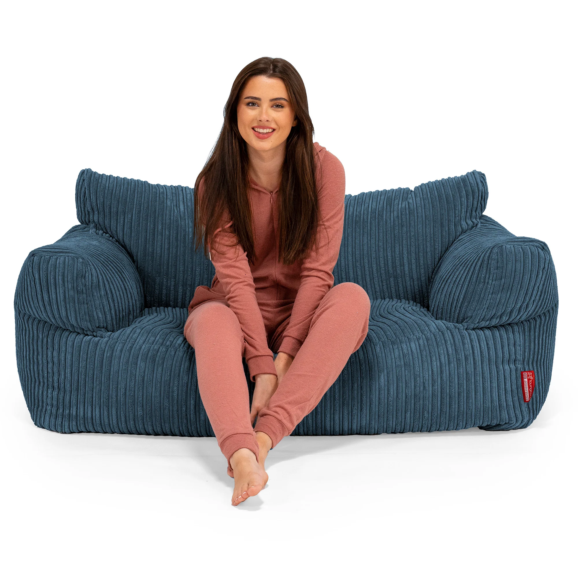 Josephine Sitzsack Sofa - Cord Marineblau - Image 3