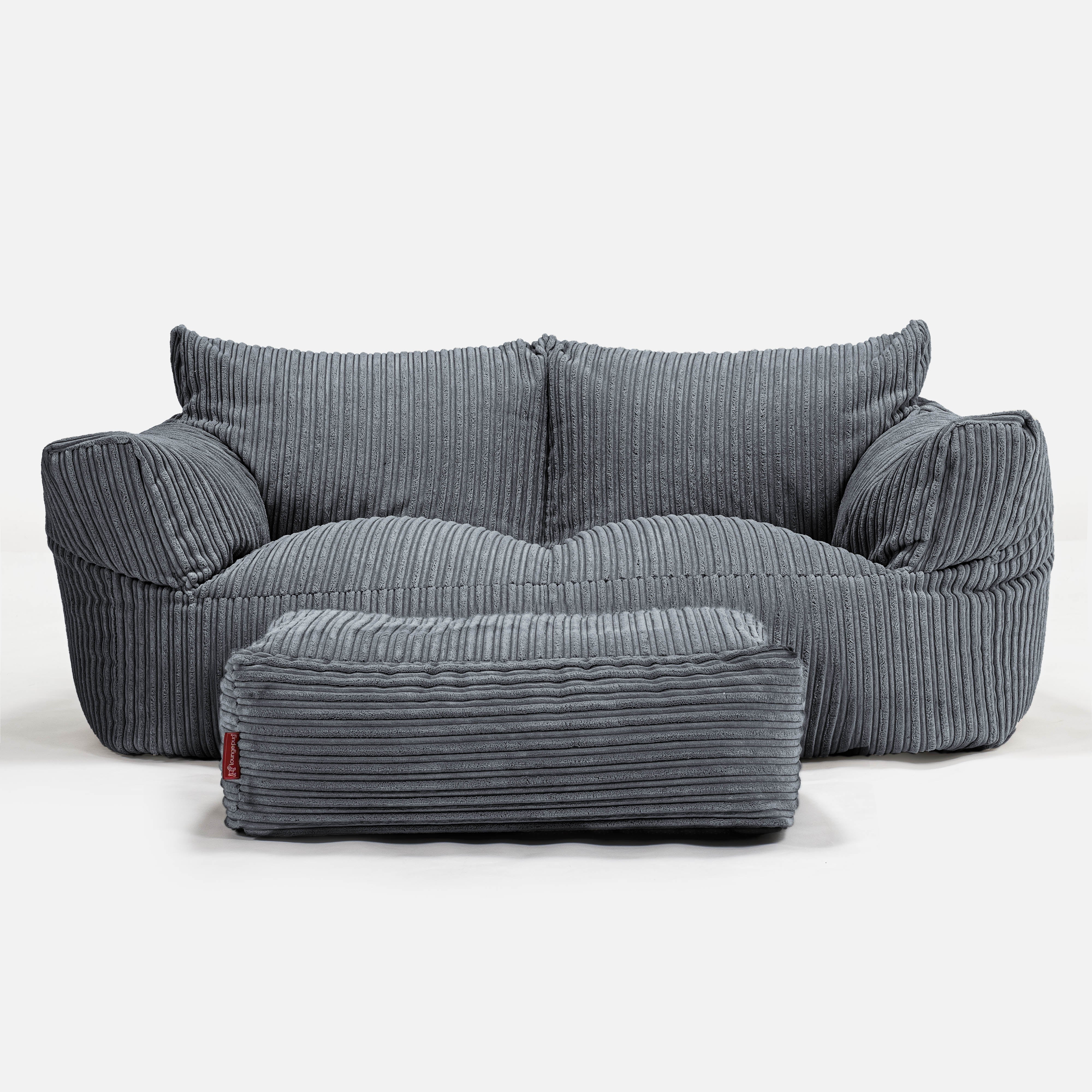 Josephine Sitzsack Sofa - Cord Schiefergrau - Image 2