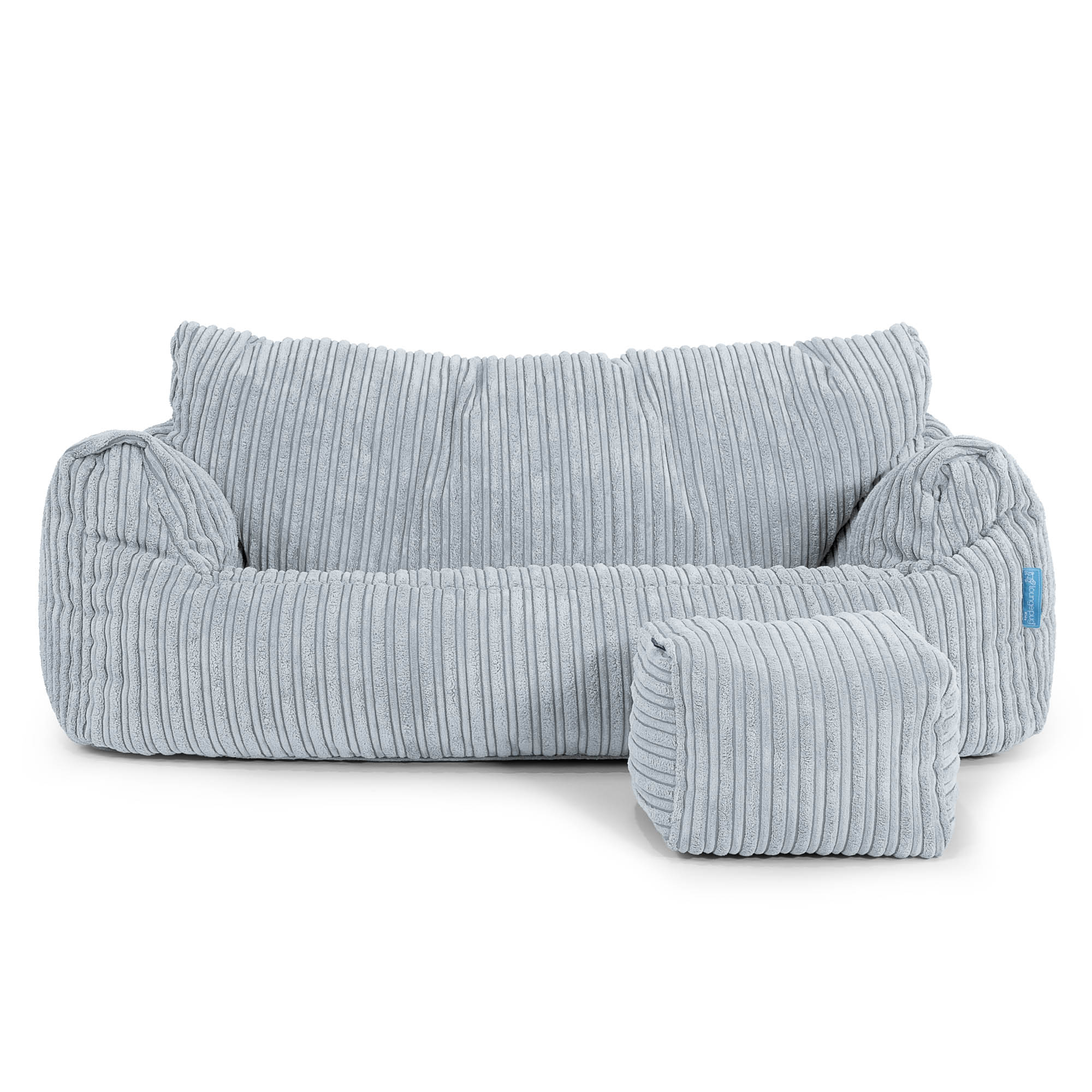 Josephine Sitzsack Sofa für Kinder 1-5 Jahre - Cord Baby Blau - Image 2
