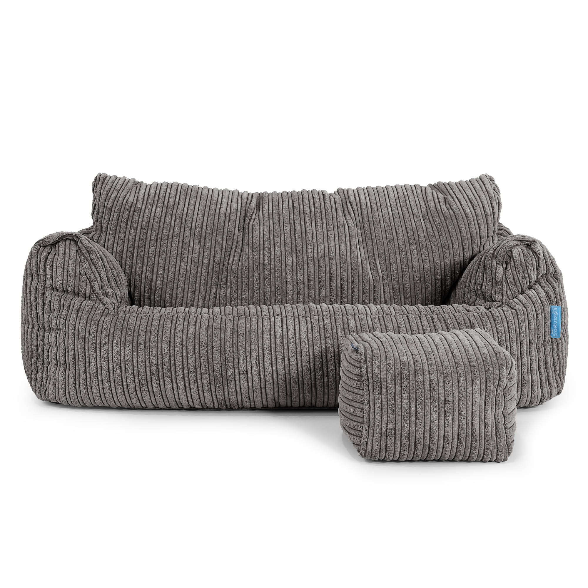 Josephine Sitzsack Sofa für Kinder 1-5 Jahre - Cord Graphitgrau - Image 2