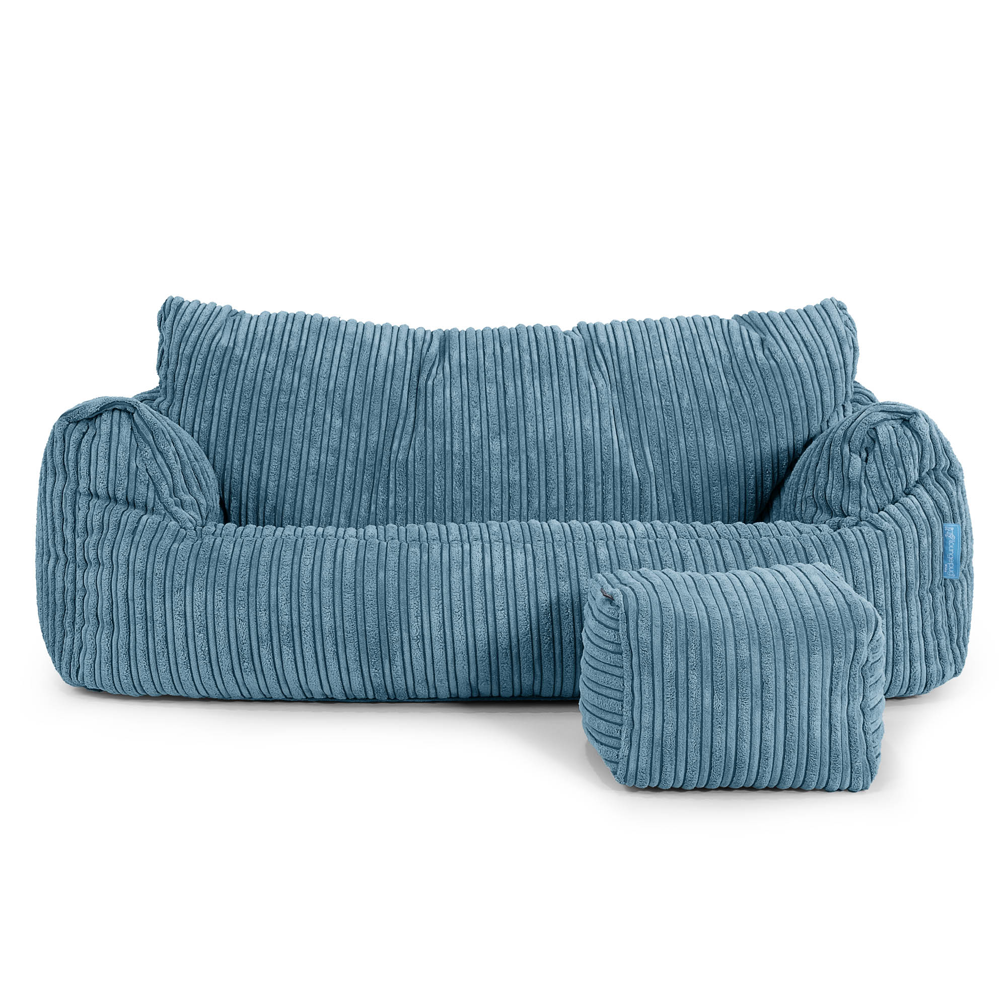 Josephine Sitzsack Sofa für Kinder 1-5 Jahre - Cord Türkis - Image 2