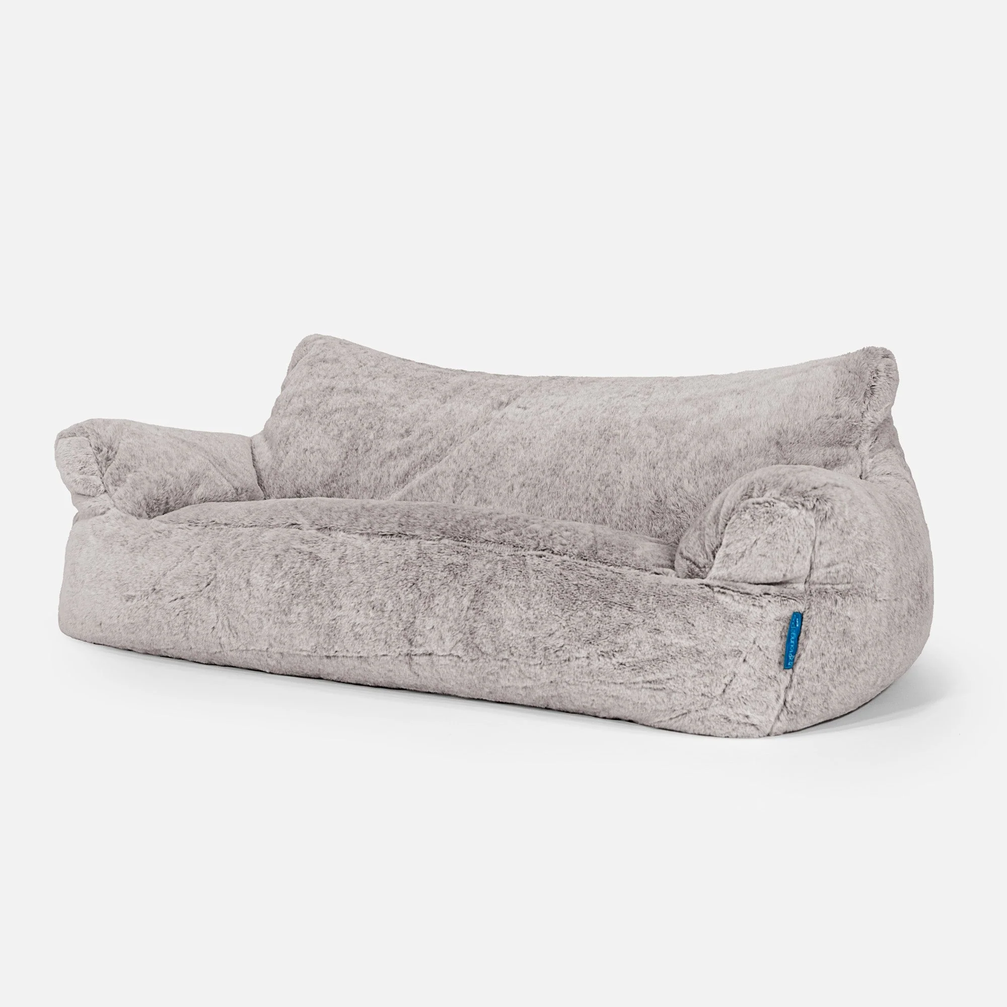 Josephine Sitzsack Sofa für Kinder 1-5 Jahre - Kaninchen Kunstfell Hellgrau - Image 2