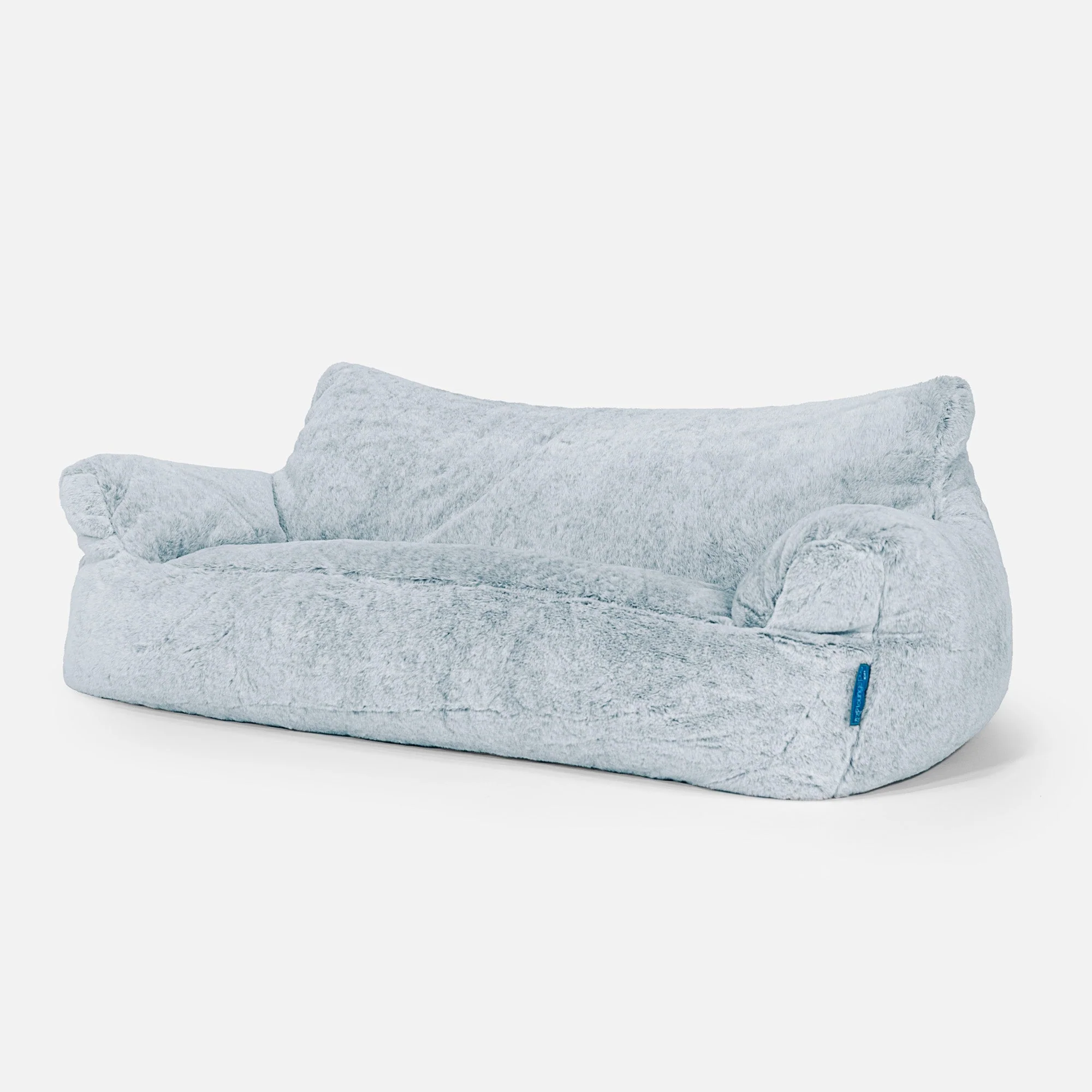 Josephine Sitzsack Sofa für Kinder 1-5 Jahre - Kaninchen Kunstfell Pastellblau - Image 2