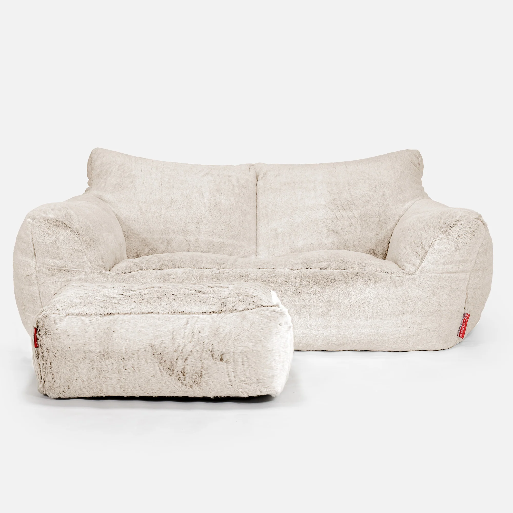 Josephine Sitzsack Sofa - Kaninchen Kunstfell Weiß - Image 2