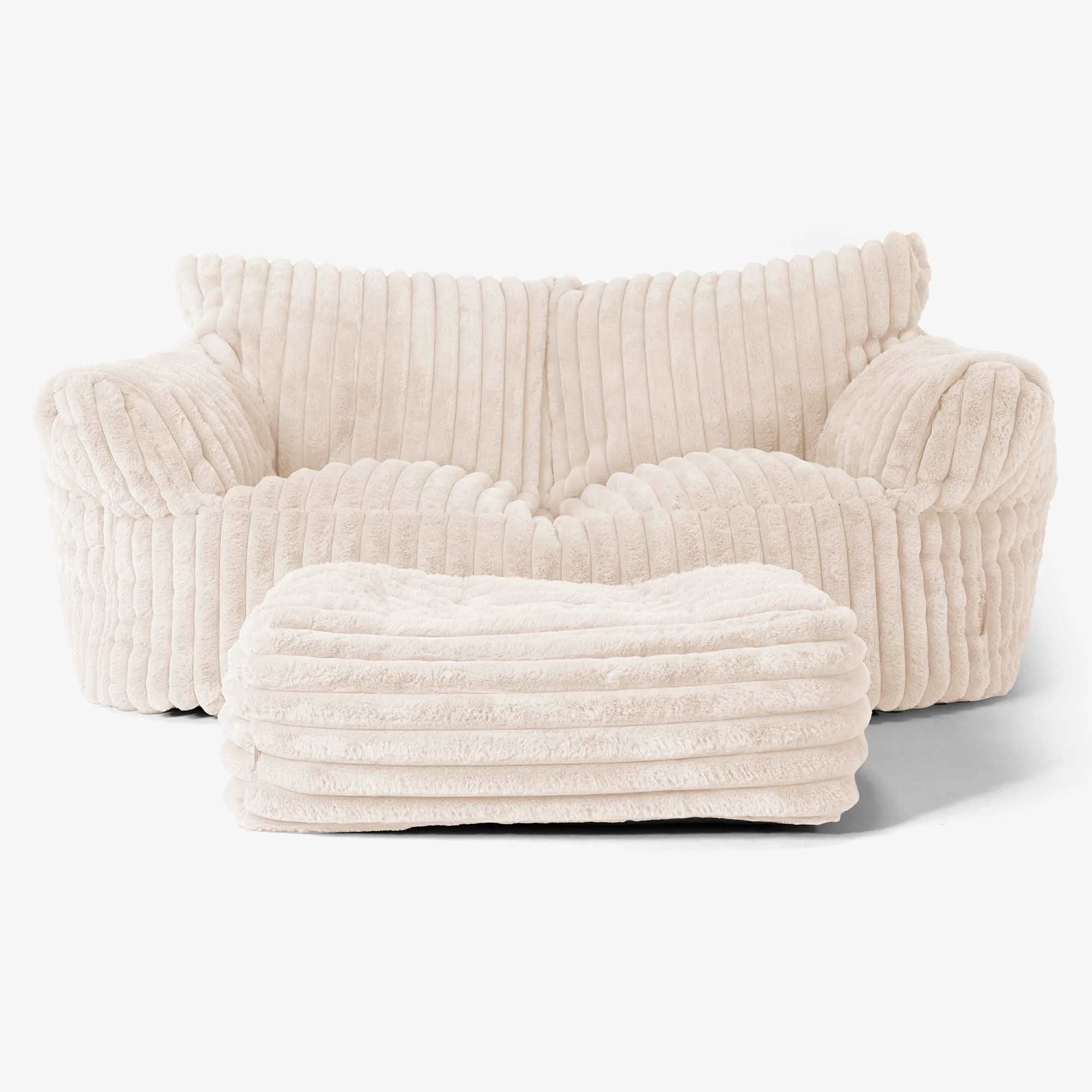Josephine Sitzsack Sofa - Ultra Plüsch Cord Creme - Image 2