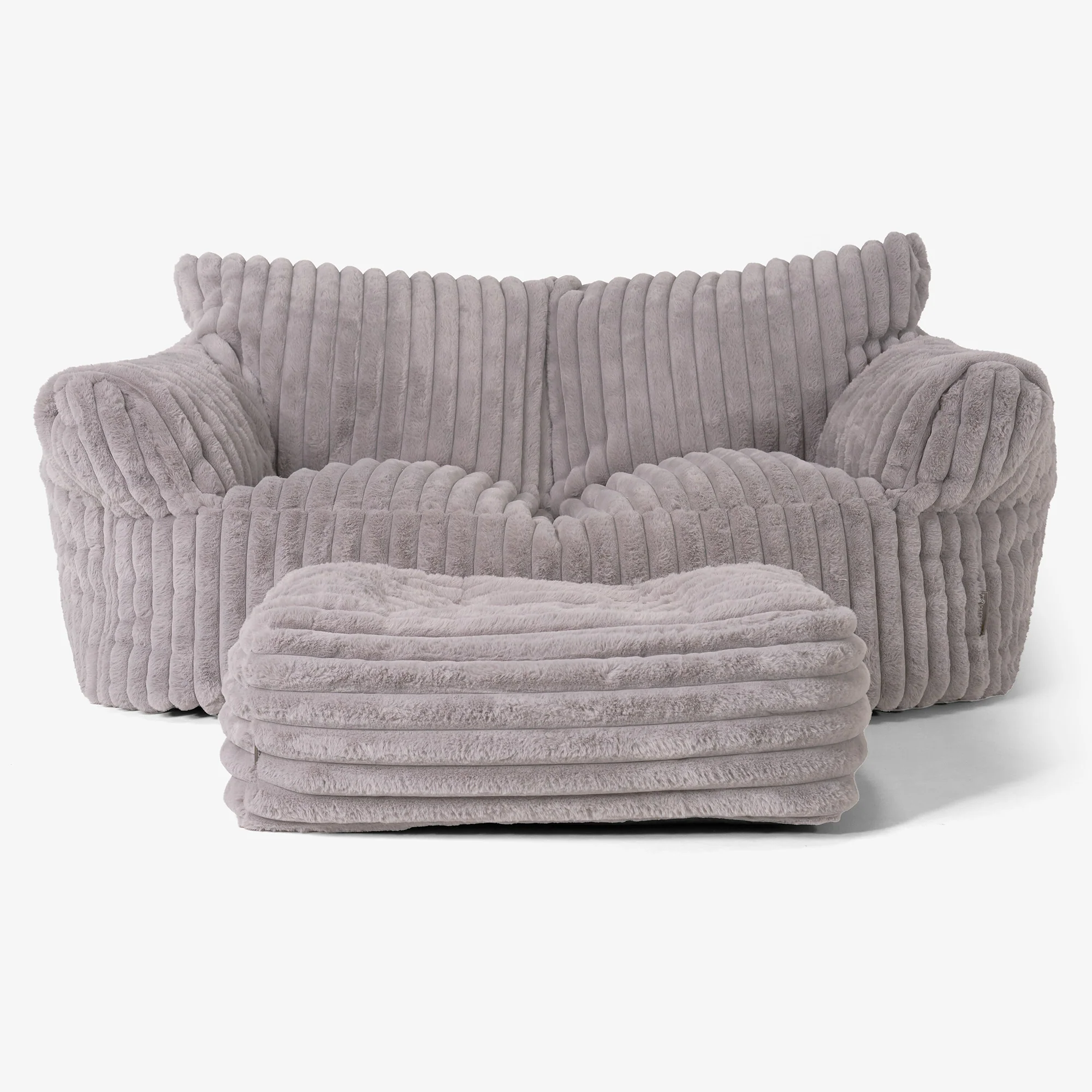Josephine Sitzsack Sofa - Ultra Plüsch Cord Nerzfarben - Image 2