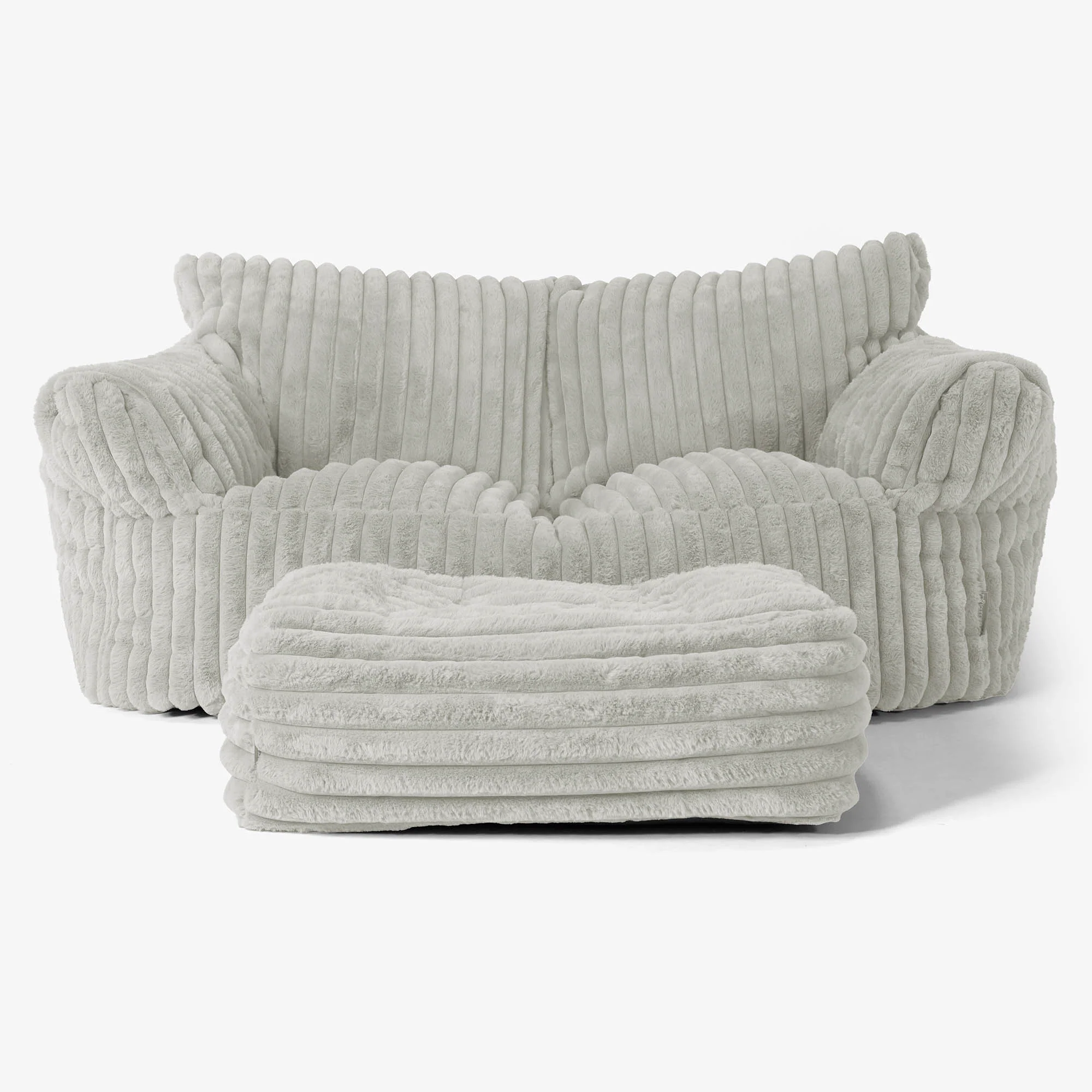 Josephine Sitzsack Sofa - Ultra Plüsch Cord Salbeigrün - Image 2