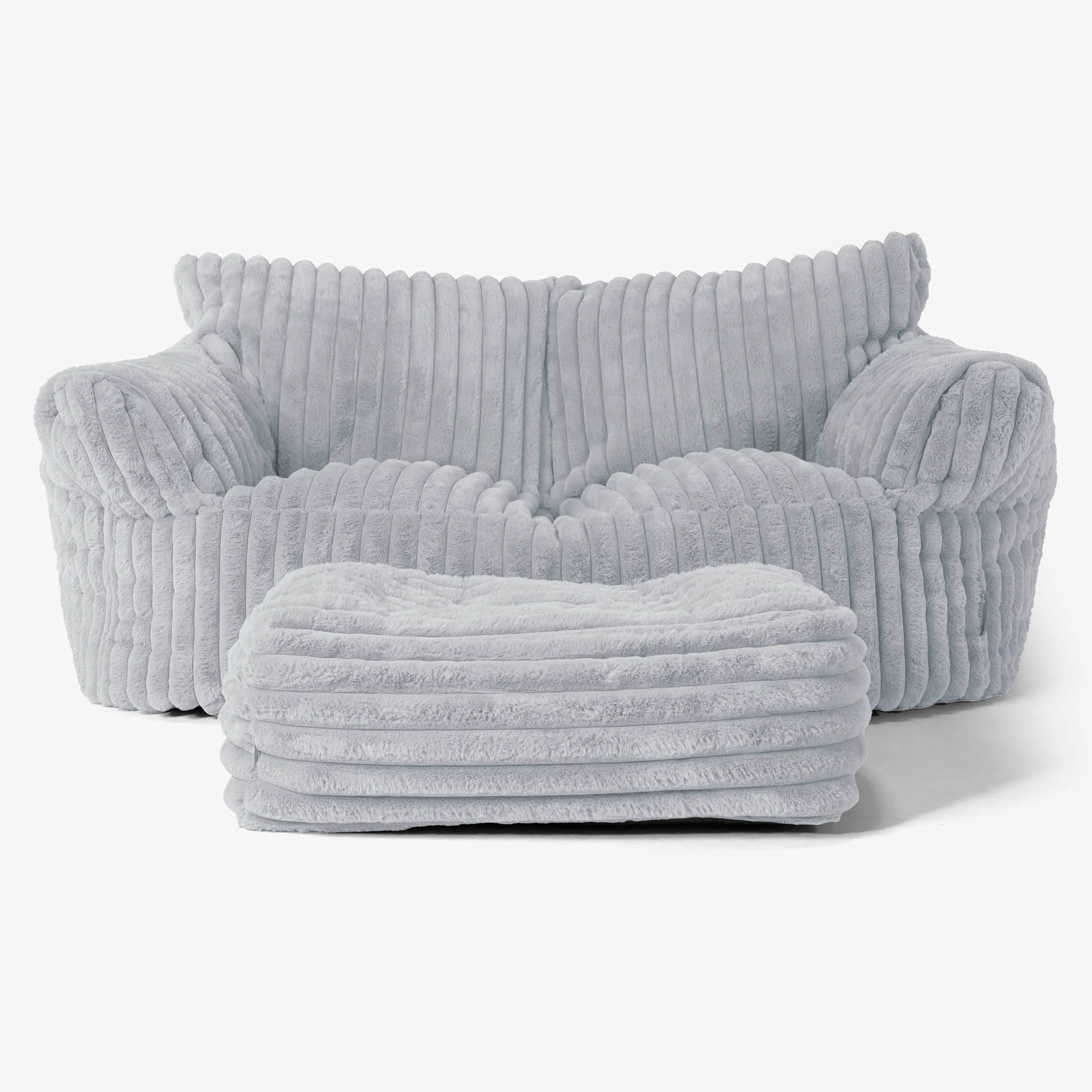 Josephine Sitzsack Sofa - Ultra Plüsch Cord Taubenblau - Image 2