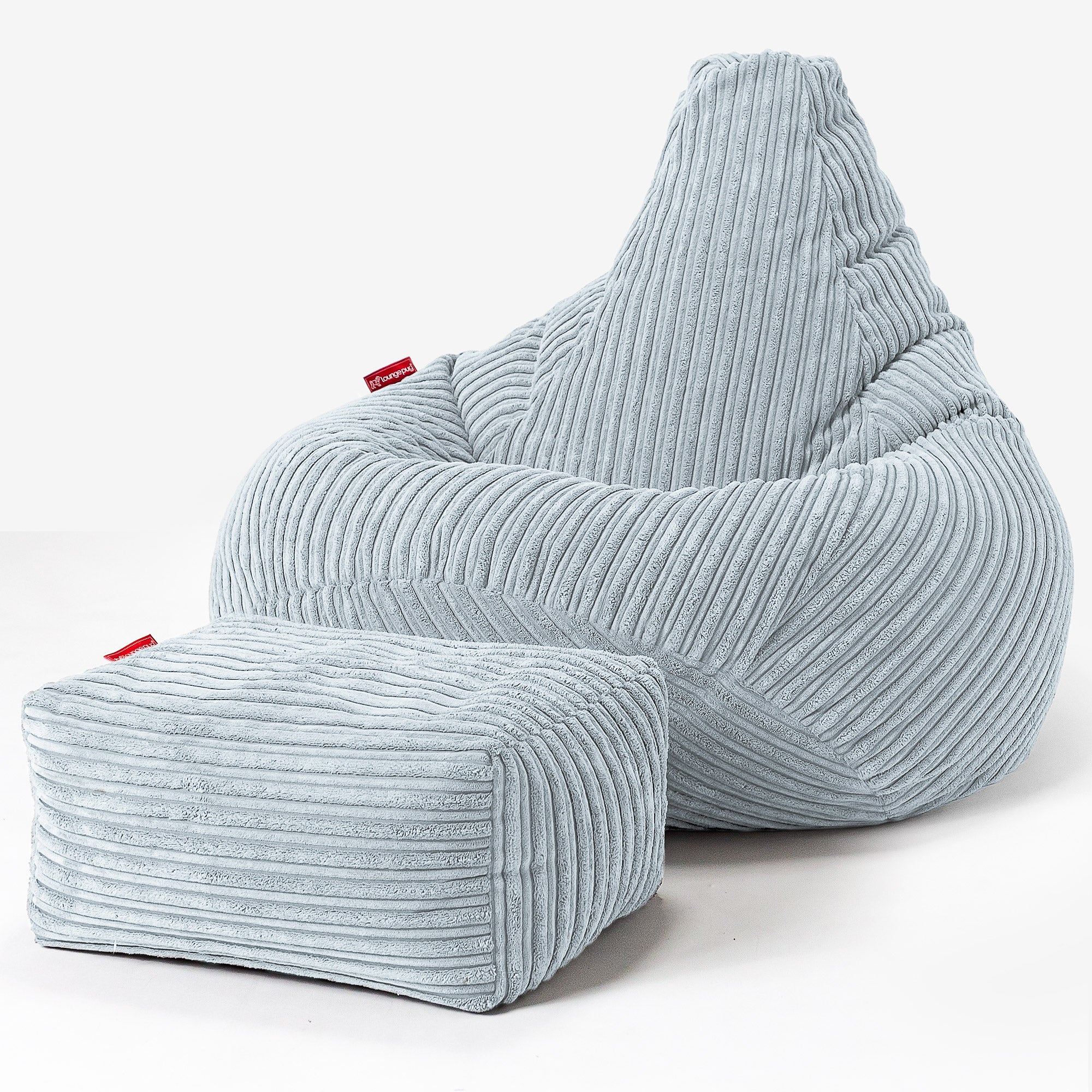 Kinder Gaming Sitzsack 6-14 Jahre - Cord Baby Blau - Image 3