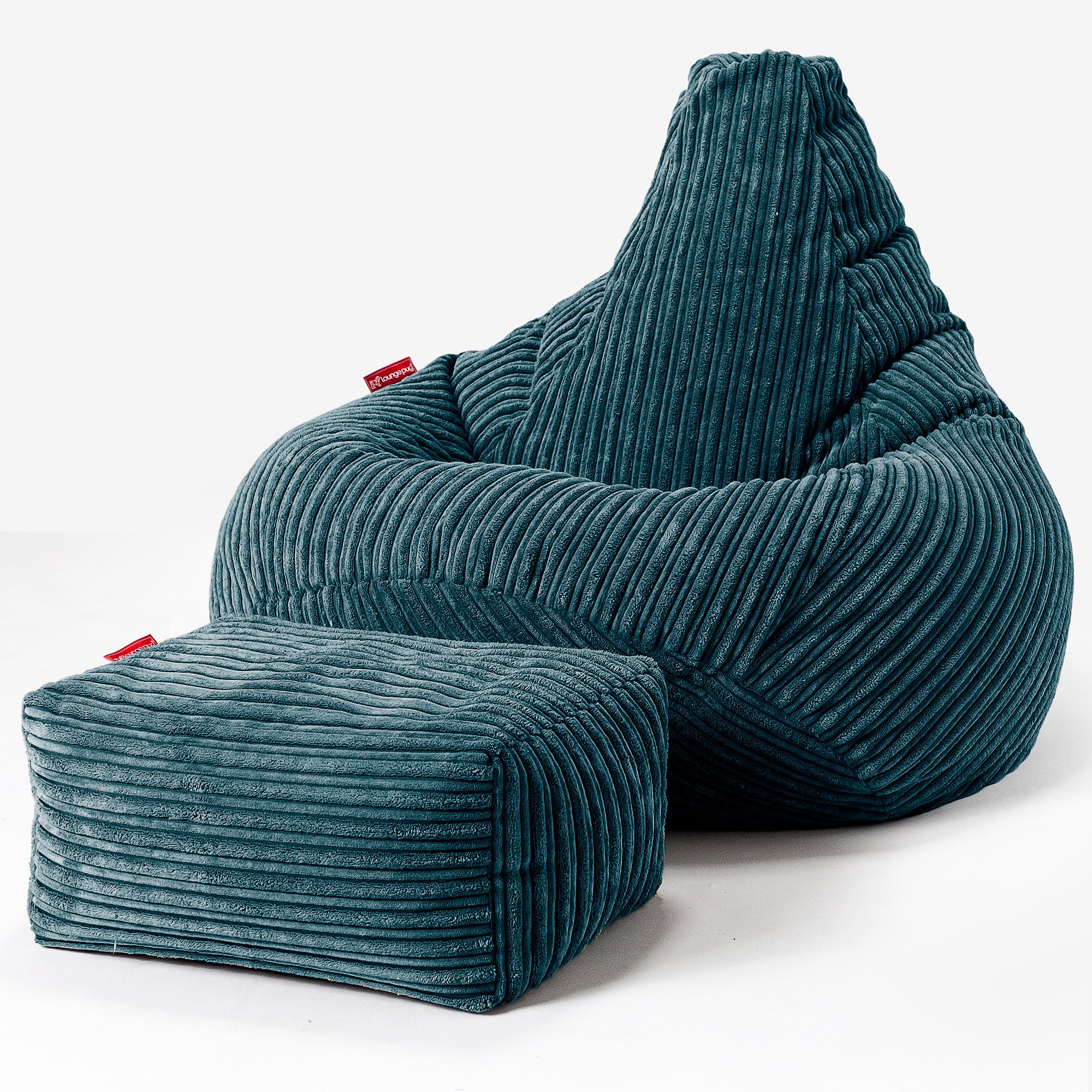 Kinder Gaming Sitzsack 6-14 Jahre - Cord Blaugrün - Image 3
