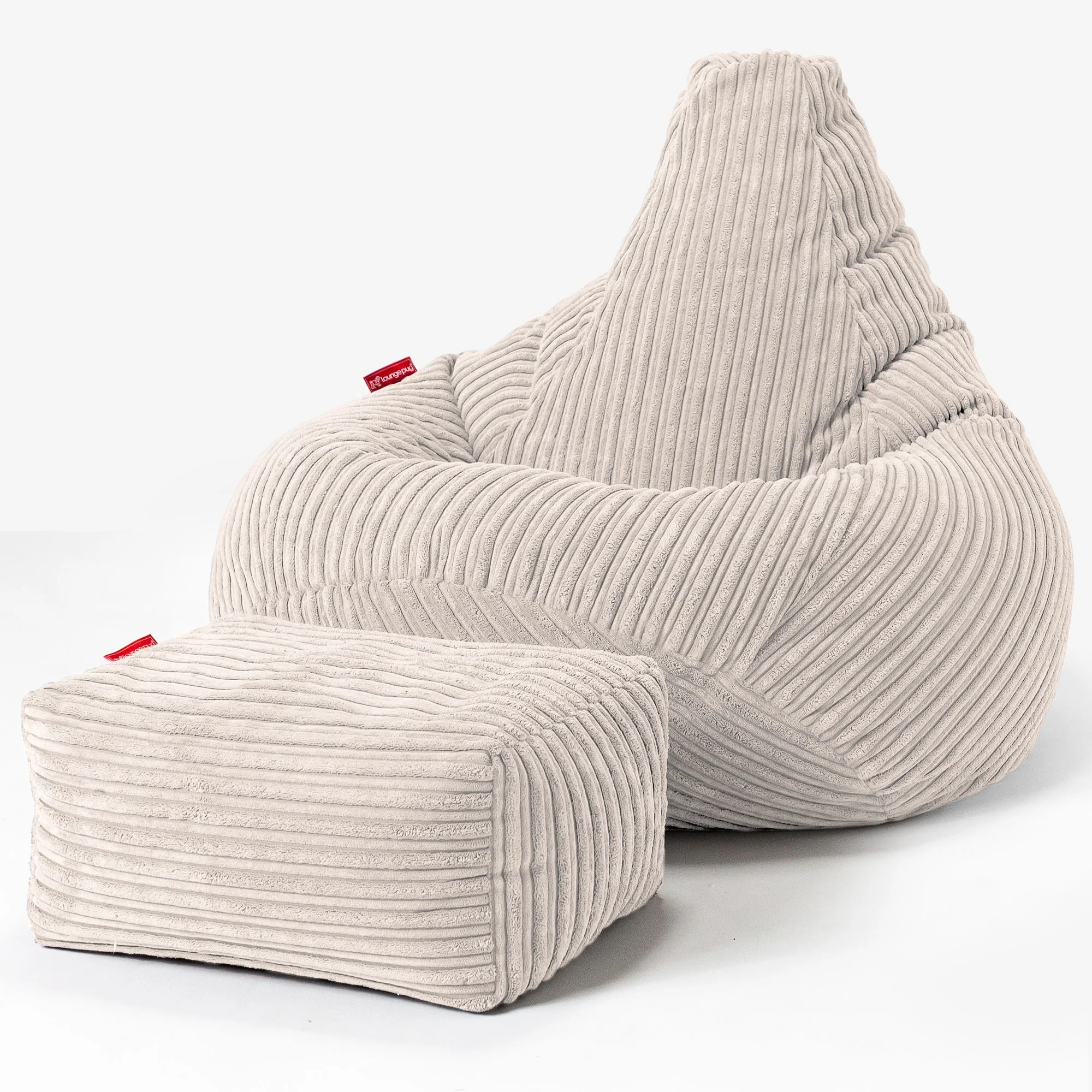 Kinder Gaming Sitzsack 6-14 Jahre - Cord Elfenbein - Image 3