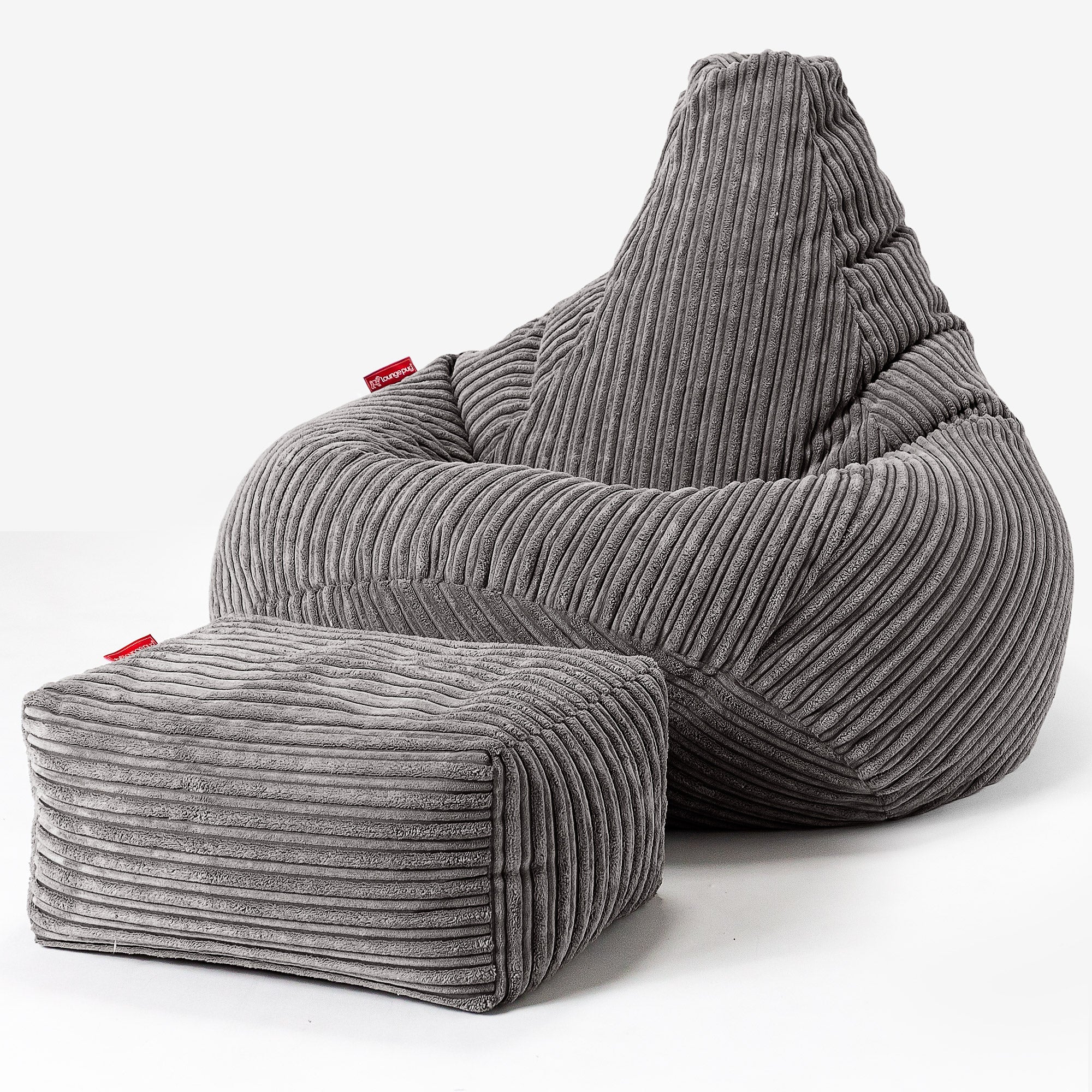 Kinder Gaming Sitzsack 6-14 Jahre - Cord Graphitgrau - Image 3