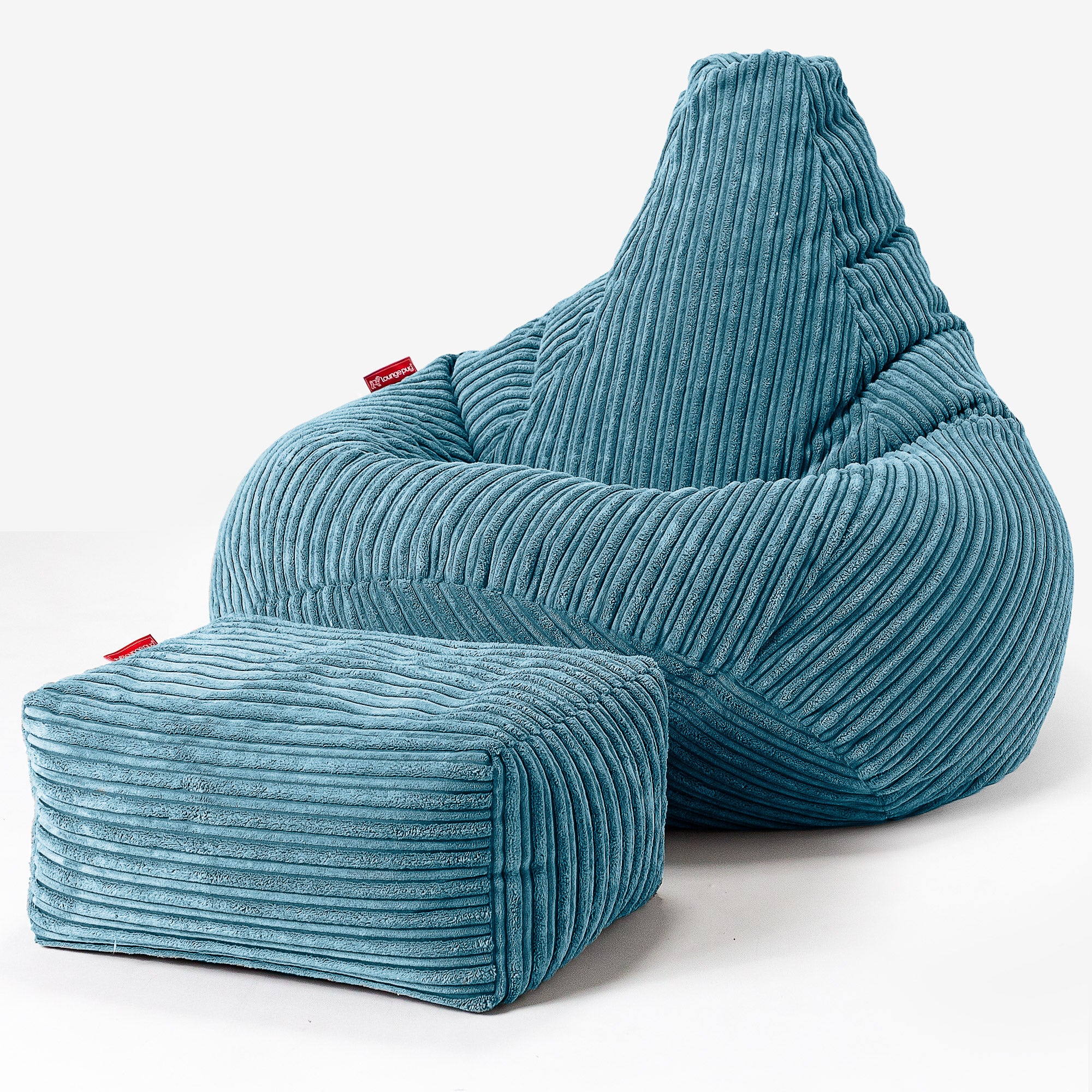 Kinder Gaming Sitzsack 6-14 Jahre - Cord Türkis - Image 3