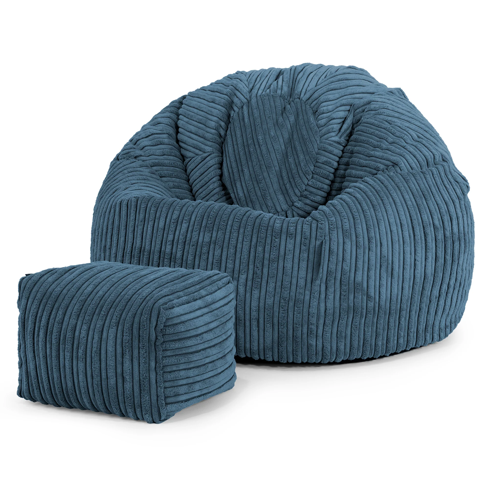 Klassicher Kindersessel Sitzsack 1-5 jahren - Cord Marineblau - Image 2
