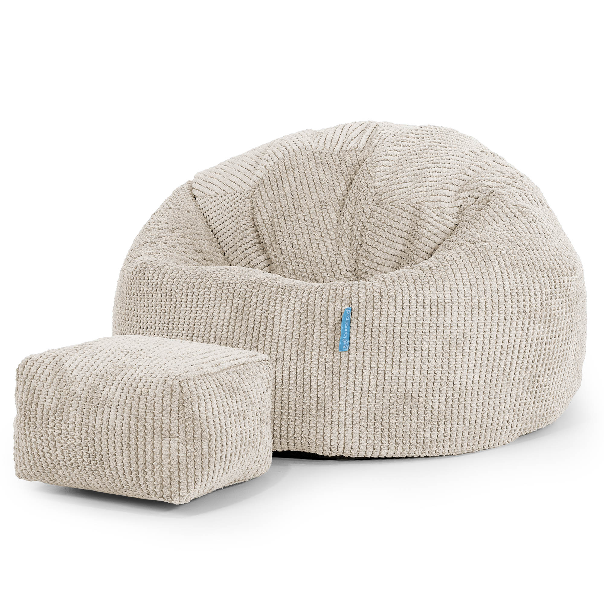 Klassicher Kindersessel Sitzsack 1-5 jahren - Pom-Pom Creme - Image 2