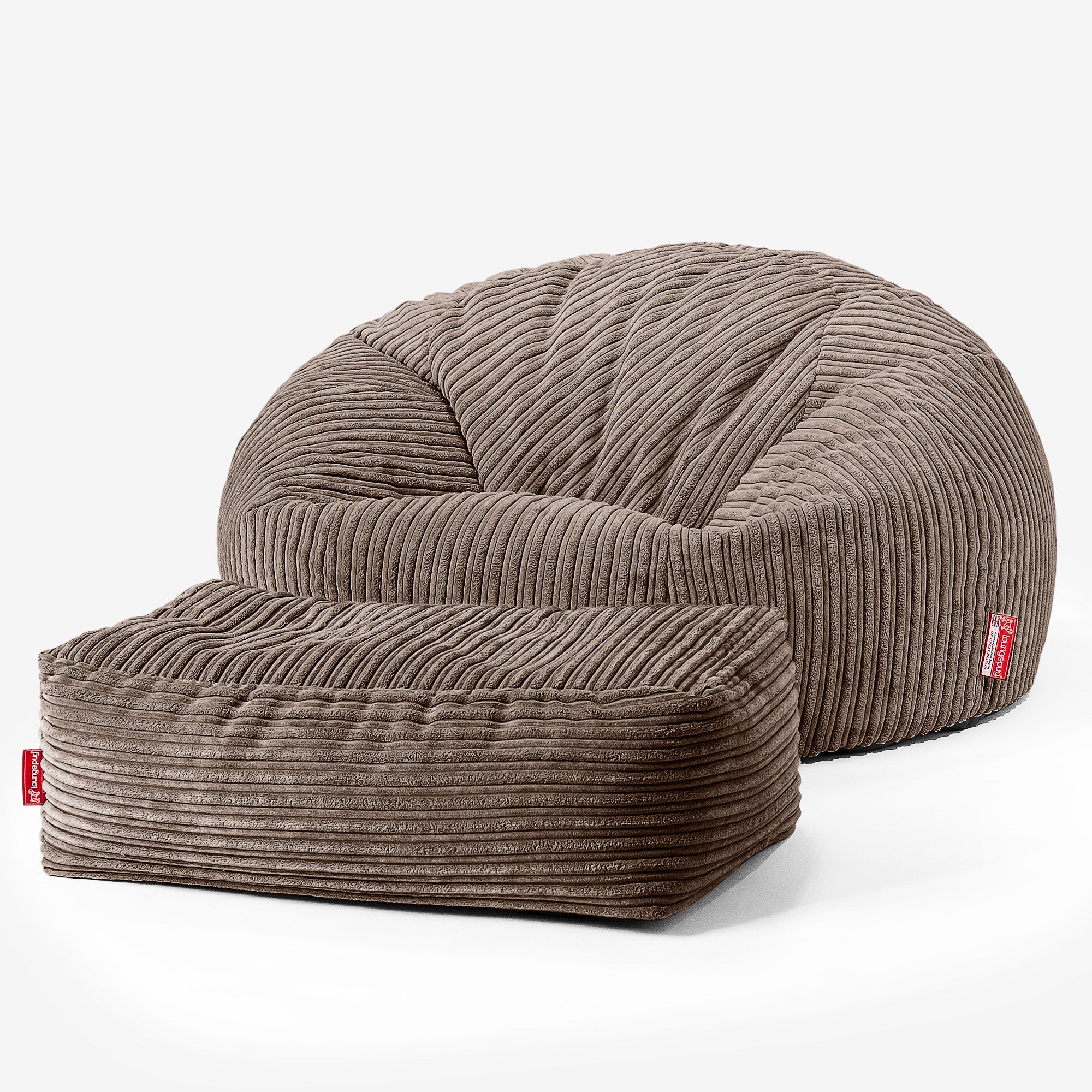 Kinder Sitzsack Sofa 6-14 Jahre - Cord Mocca - Image 3