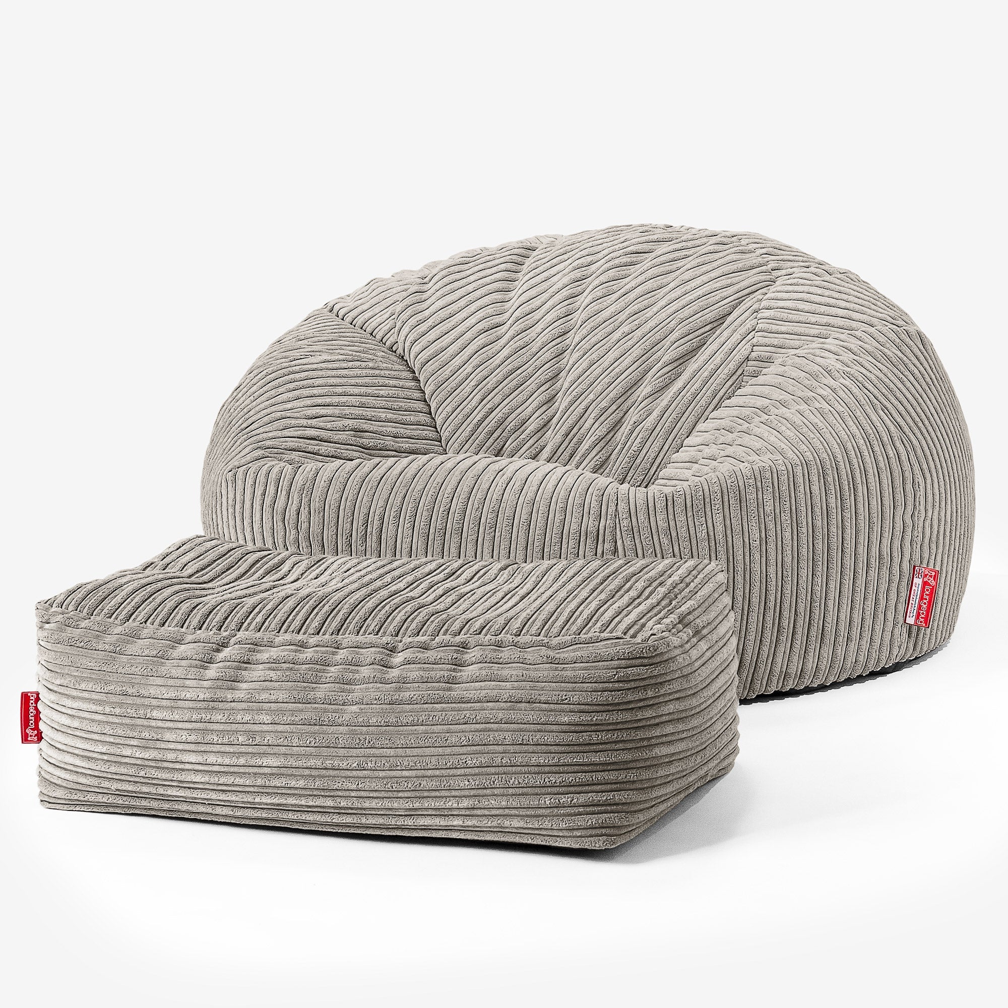 Kinder Sitzsack Sofa 6-14 Jahre - Cord Nerzfarben - Image 3