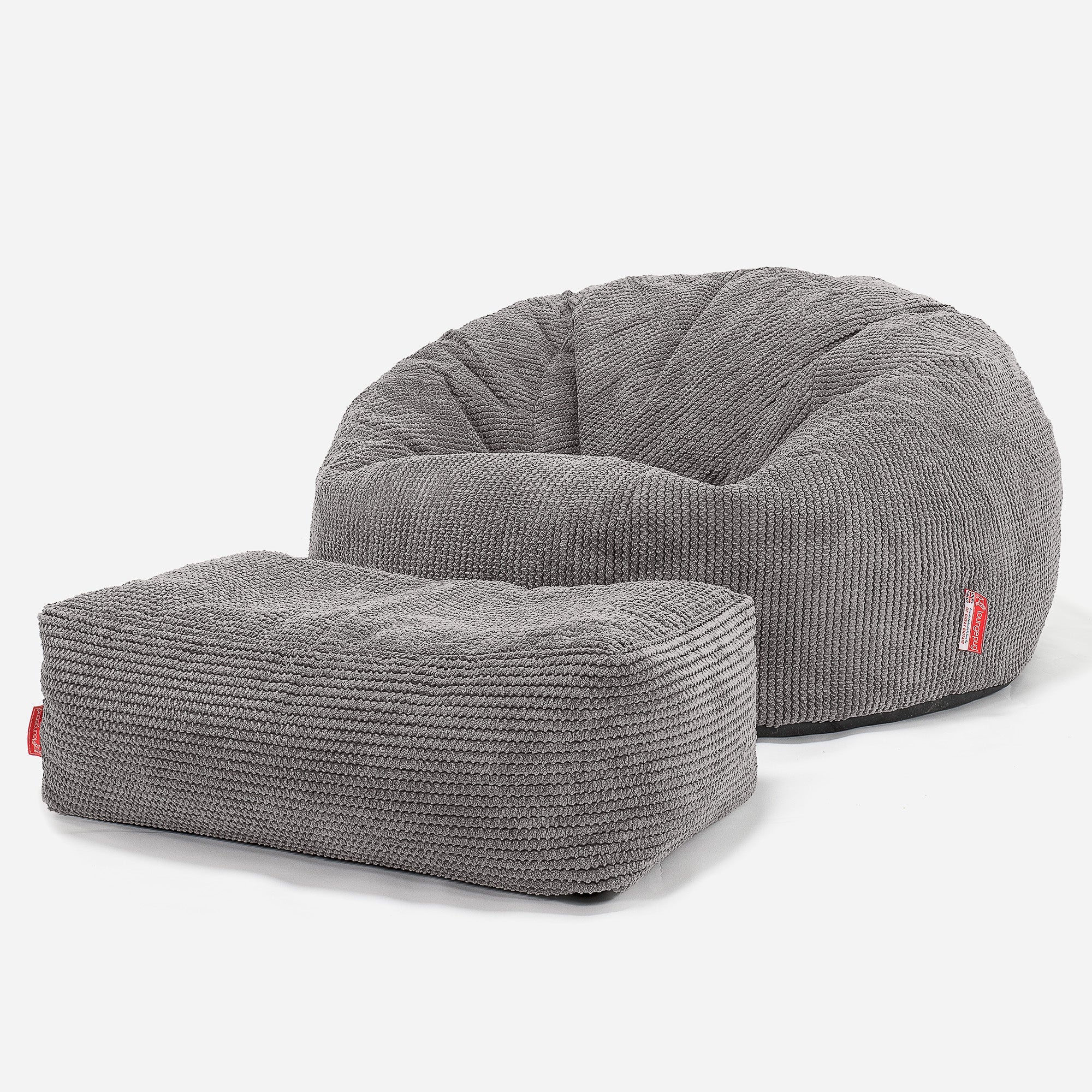 Kinder Sitzsack Sofa 6-14 Jahre - Pom-Pom Anthrazit - Image 3